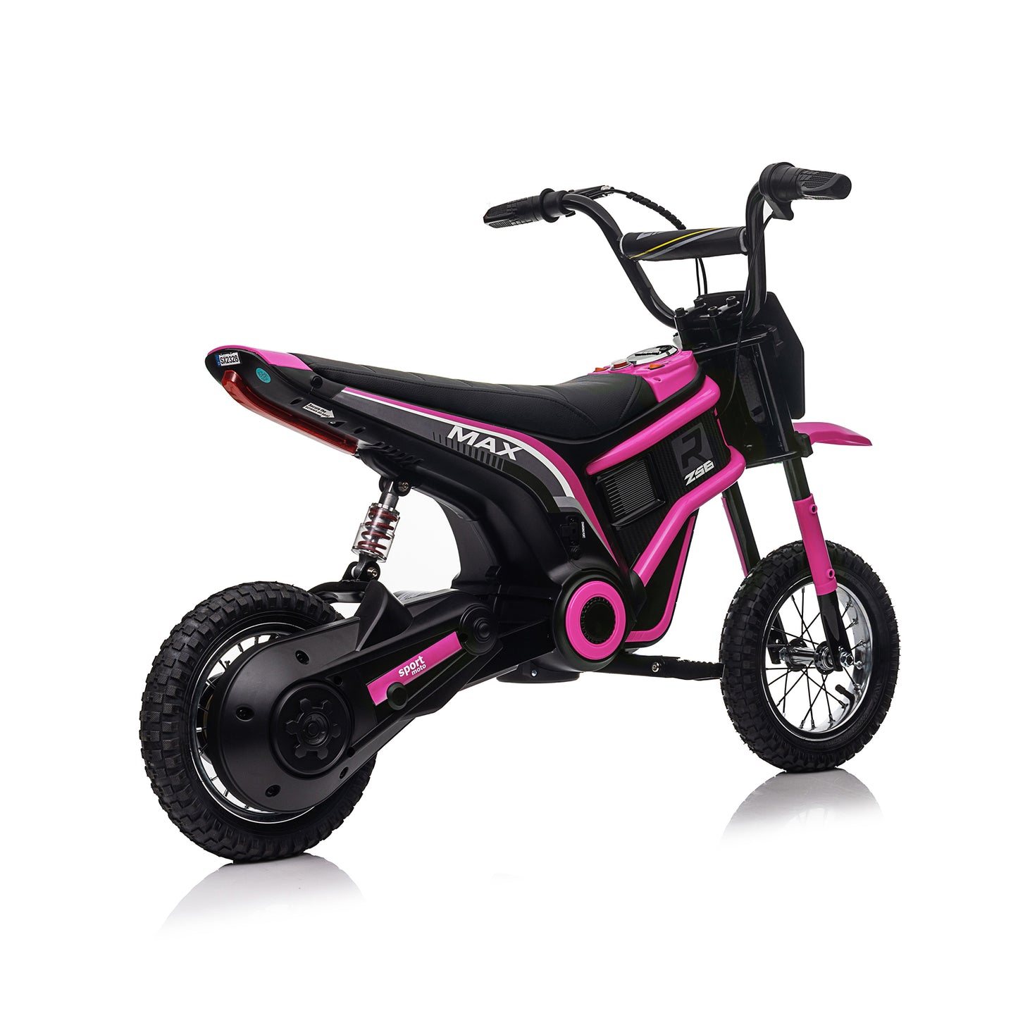 Kids Ride On 24V Electric Toy Motocross Motorcycle-XXL, Age 8-12, 14.29MPH, Dual Suspension, Dual Brakes, Twist Grip Throttle, Authentic Motocross Bike Geometry, Large Size