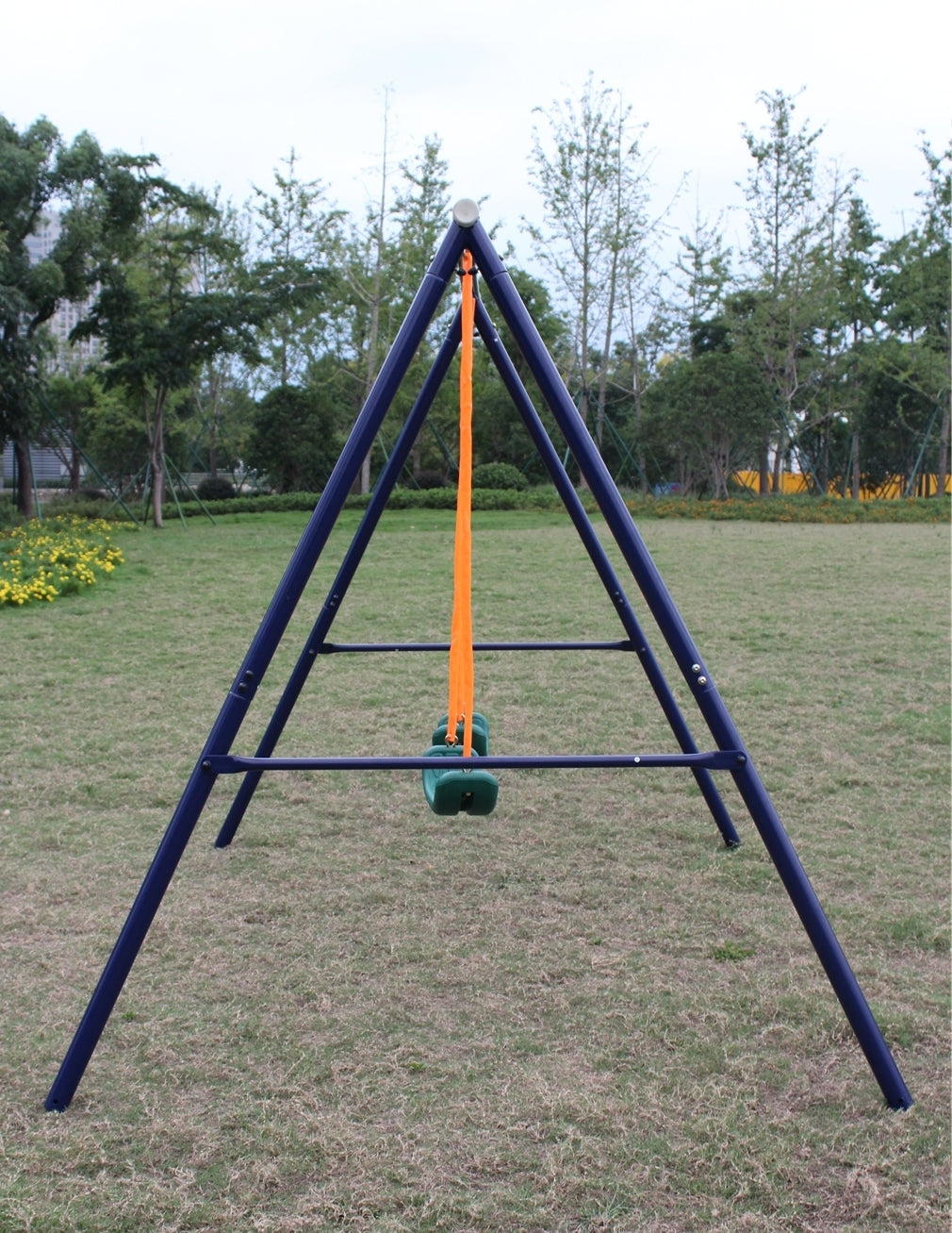 Two Station Swing Set for Children - Durable Outdoor Play Equipment with Adjustable Height - Ideal for Backyards, Parks, and Schools - Available in Various Colors and Sizes