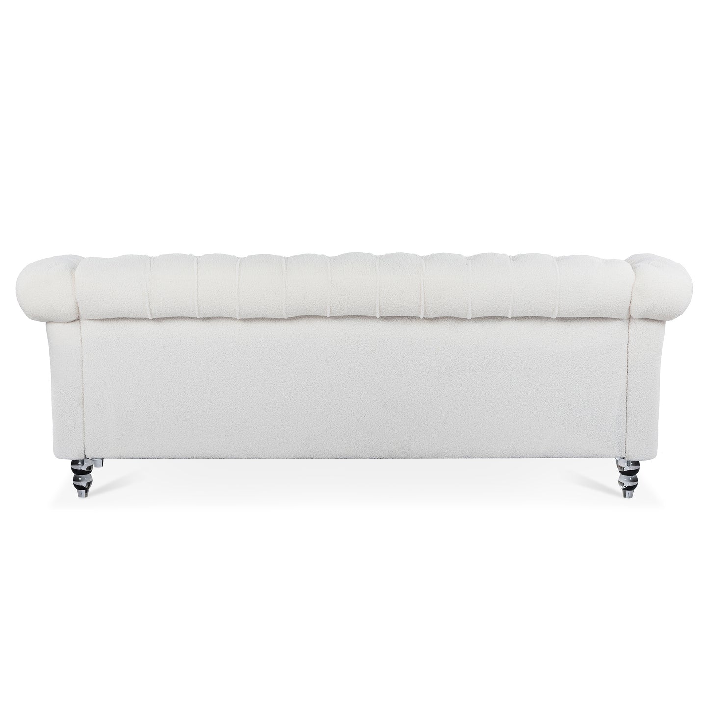 84.65" Rolled Arm Chesterfield 3 Seater Sofa - Classic Design, Plush Comfort, Multiple Color Options