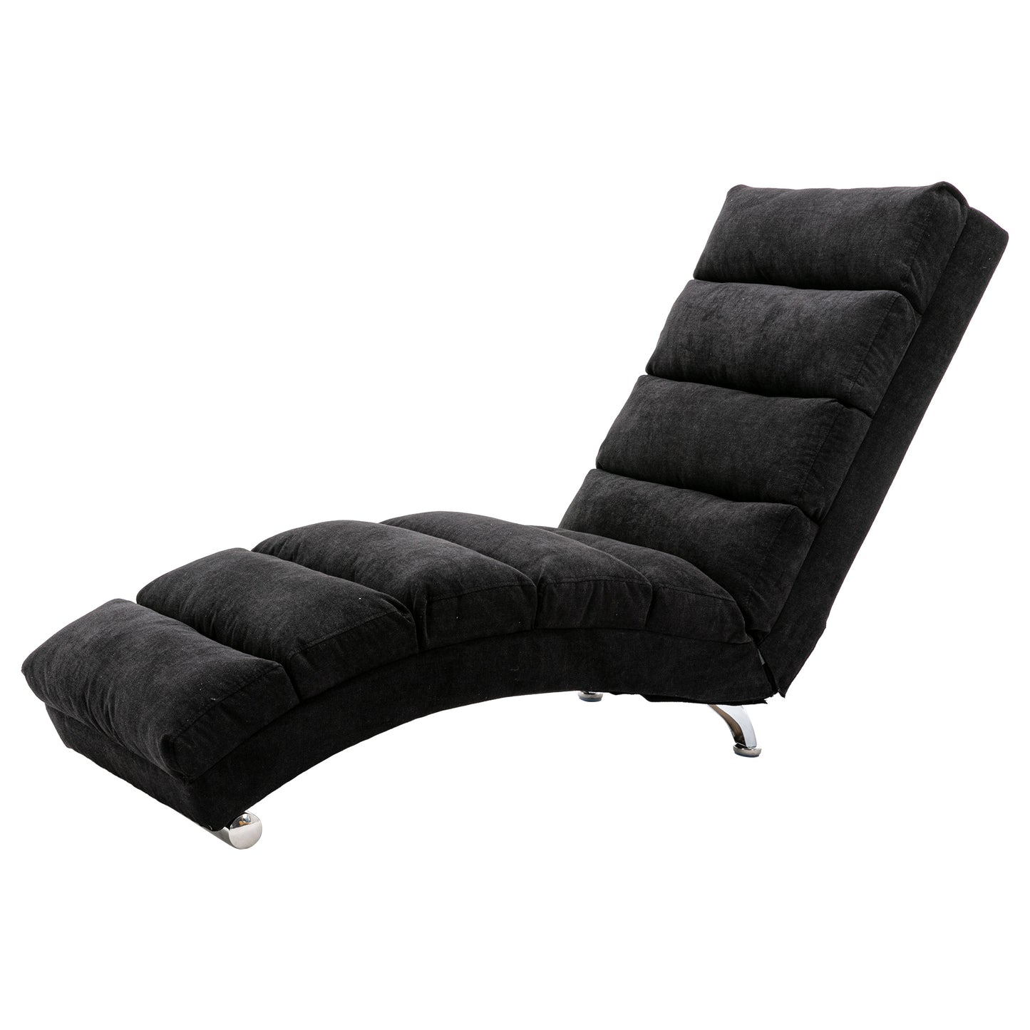 Linen Chaise Lounge Indoor Chair: Modern Long Lounger for Office or Living Room - COOLMORE.