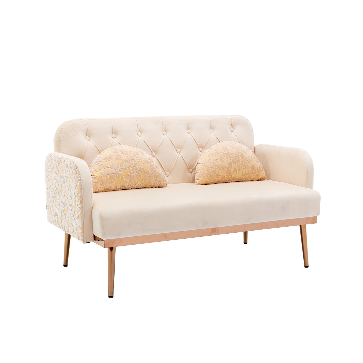 COOLMORE Velvet Sofa: Modern Accent Loveseat with Metal Feet - Stylish, Comfortable, and Available in Various Colors and Sizes