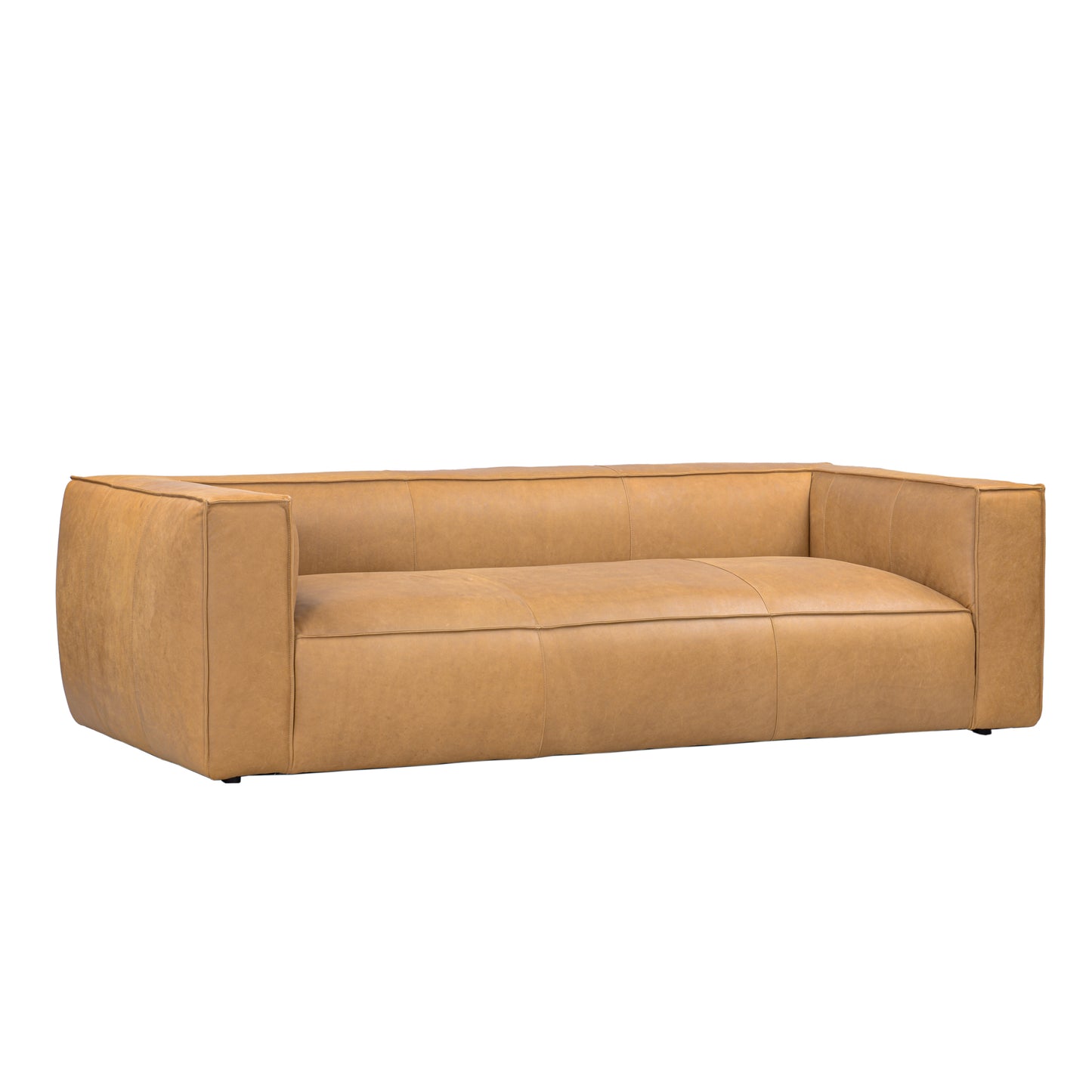 Vanessa Full Aniline Leather Stationary Sofa: Luxurious, Durable, and Stylish | Multiple Colors & Sizes Available