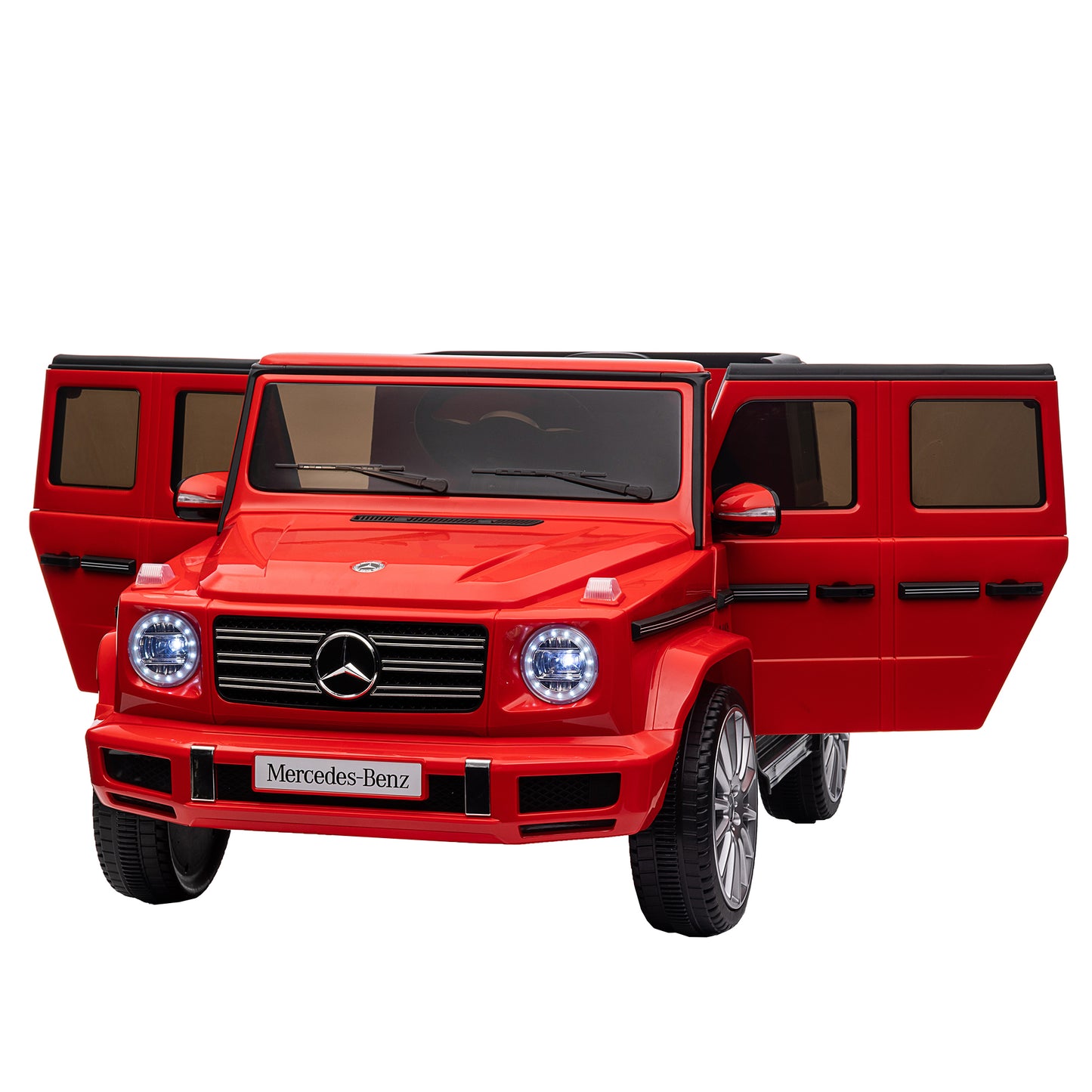 Licensed Mercedes-Benz G500 Kids Ride-On Toy - 24V Electric Car with Parent Remote Control, 3-Speed Adjustable, Power Display, USB, MP3, Bluetooth, LED Light, & Safety Belt