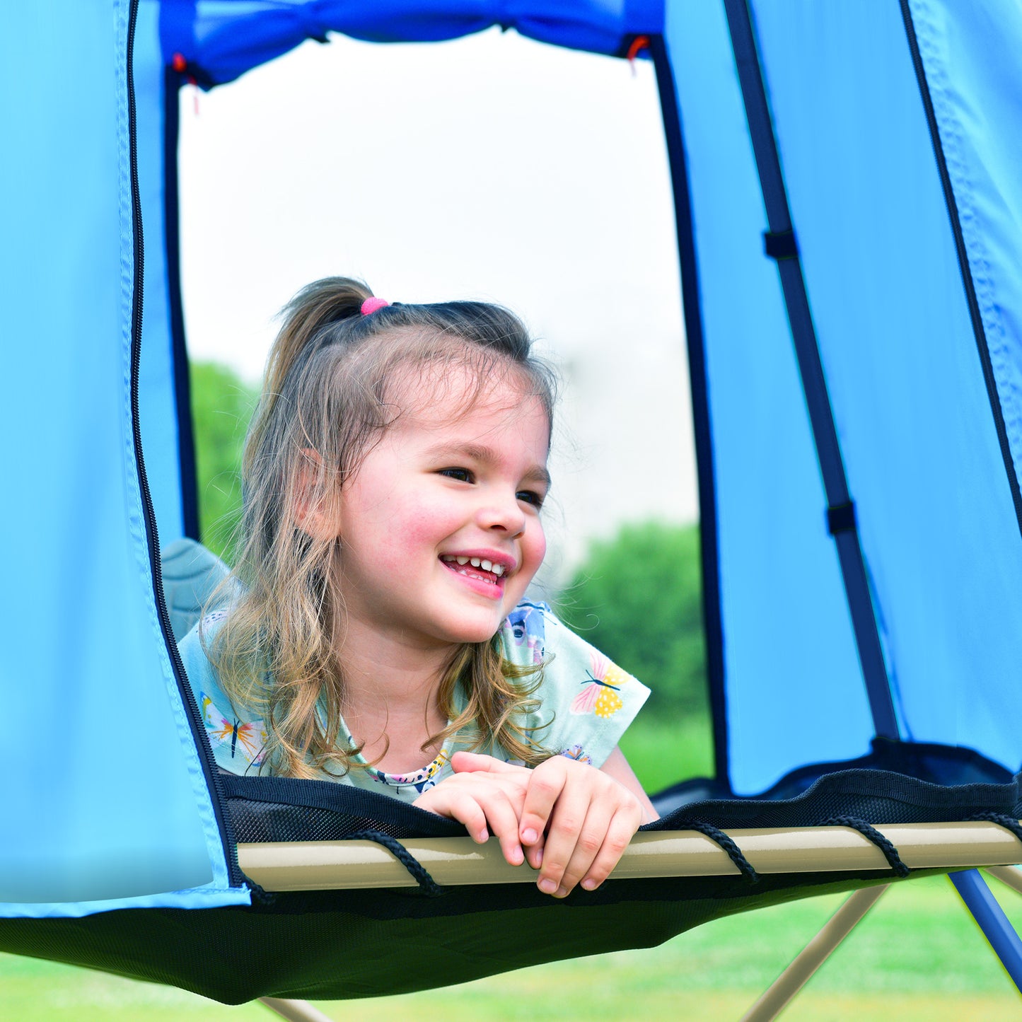 Kids Climbing Dome with Canopy & Playmat - 10 ft Jungle Gym Geometric Playground Dome Climber Play Center, Rust & UV Resistant Steel, 1000 LBS Capacity, Color Options