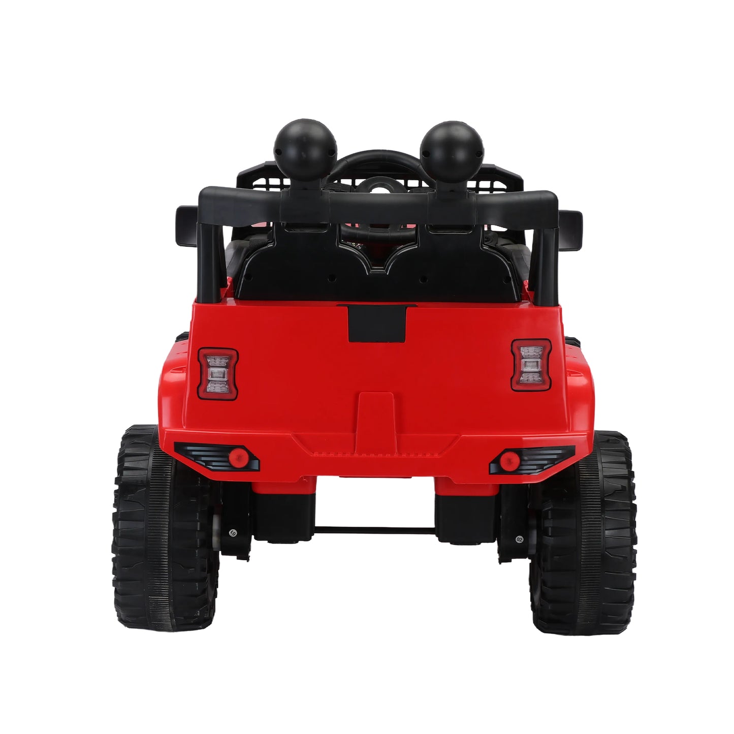 12V7A Kids Ride on Truck with Remote Control, Three-Speed Adjustable, Power Display, USB, MP3, Bluetooth, LED Light, Three-Point Safety Belt - Electric Car for Kids