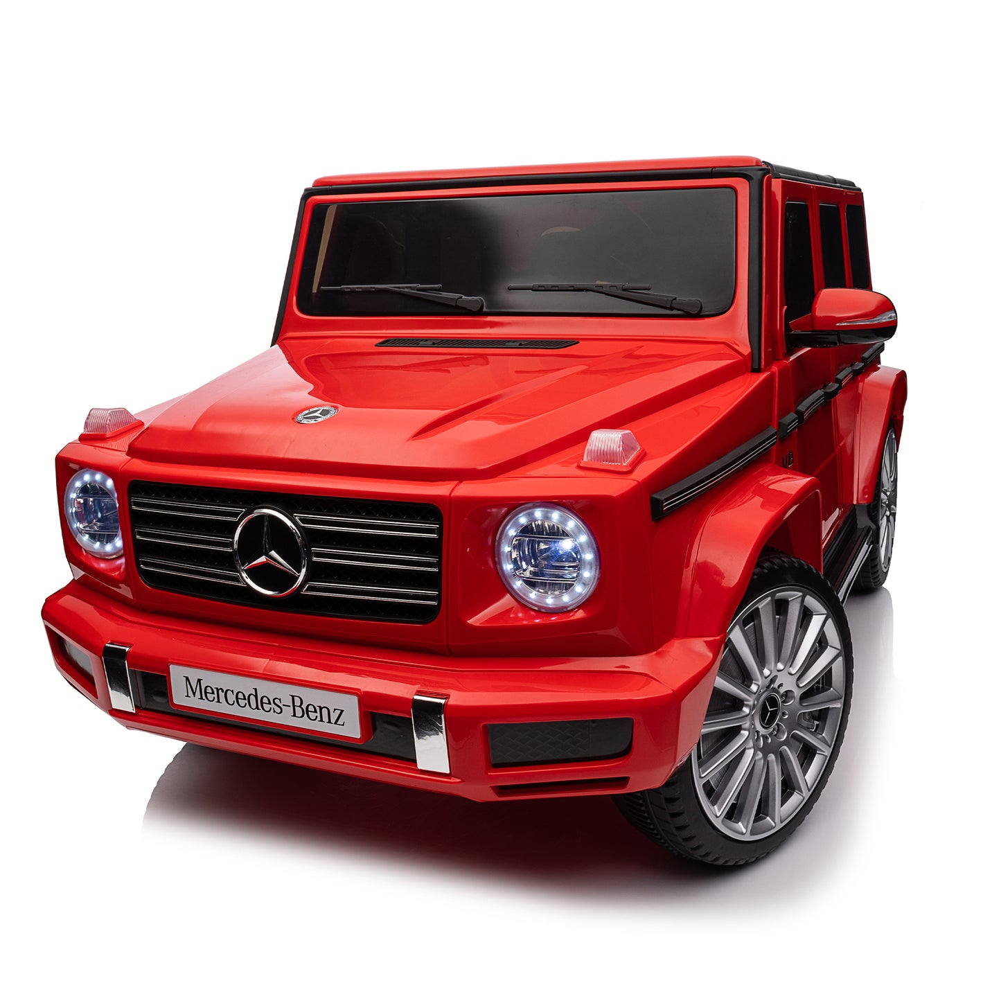 Licensed Mercedes-Benz G500 Kids Ride-On Toy - 24V Electric Car with Parent Remote Control, 3-Speed Adjustable, Power Display, USB, MP3, Bluetooth, LED Light, & Safety Belt