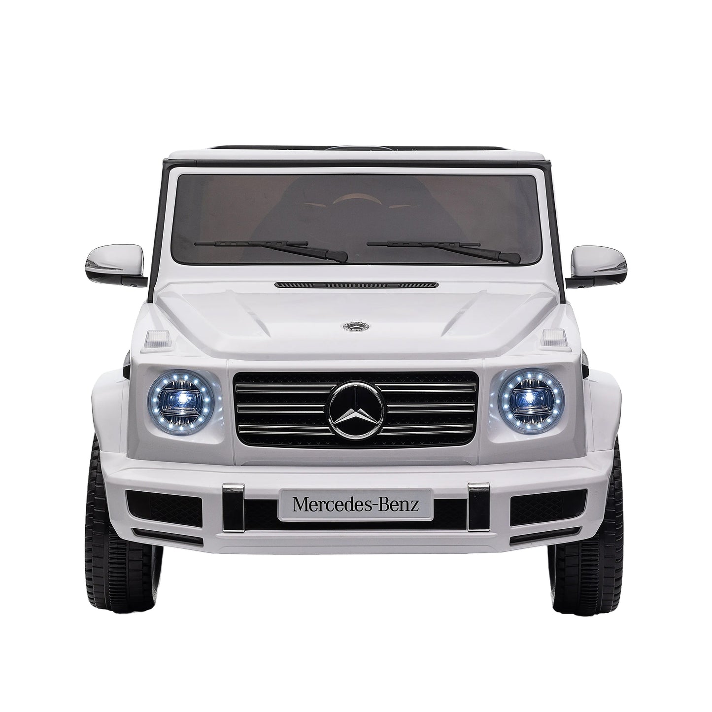 Licensed Mercedes-Benz G500 Kids Ride On Toy: 24V Electric Car w/ Parent Remote Control, 3-Speed Adjustable, Power Display, USB, MP3, Bluetooth, LED Light, Three-Point Safety Belt - Red or Black