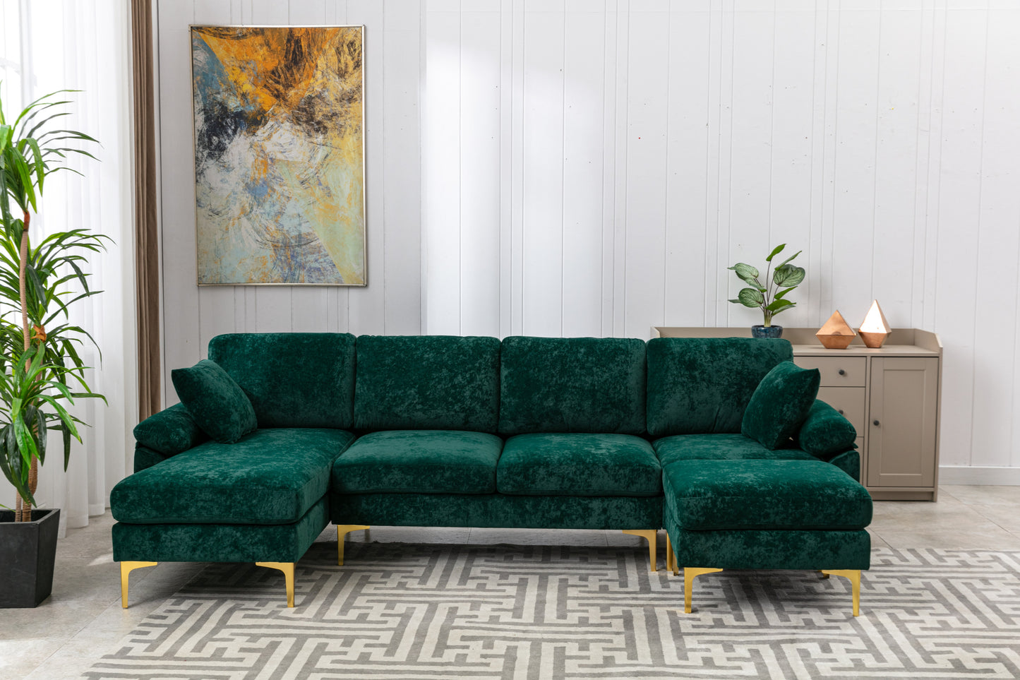 Accent Sofa: Stylish and Comfortable Living Room Sectional Sofa with Unique Color and Size Options