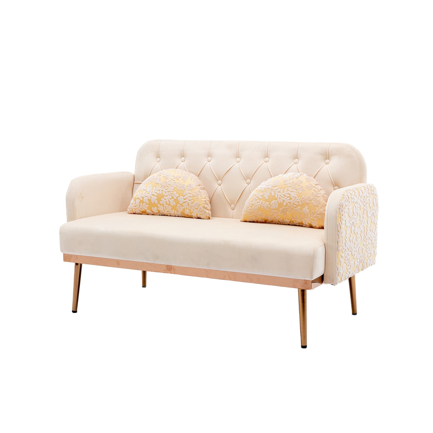 COOLMORE Velvet Sofa: Modern Accent Loveseat with Metal Feet - Stylish, Comfortable, and Available in Various Colors and Sizes