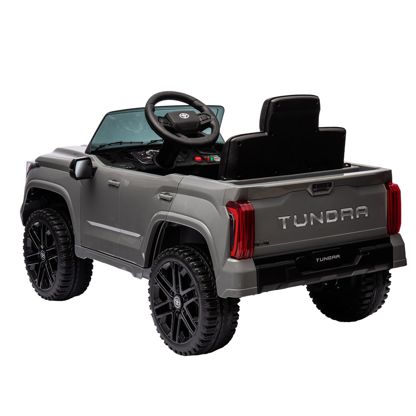 Officially Licensed Toyota Tundra Electric Pickup Car Ride-On for Kids | 12V Electric Ride-On Toy | 2.4G W/Parents Remote Control | Three Speed Adjustable | Power Display | Red