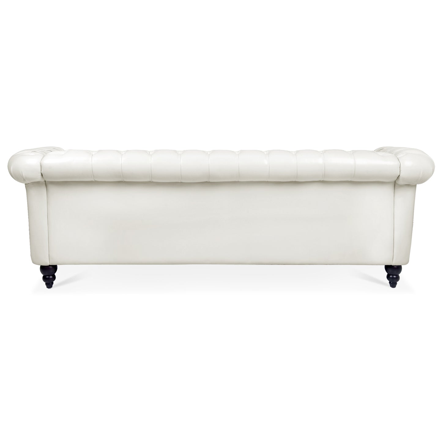 84.65" Rolled Arm Chesterfield 3 Seater Sofa: Classic Design, Generous Size, and Plush Comfort