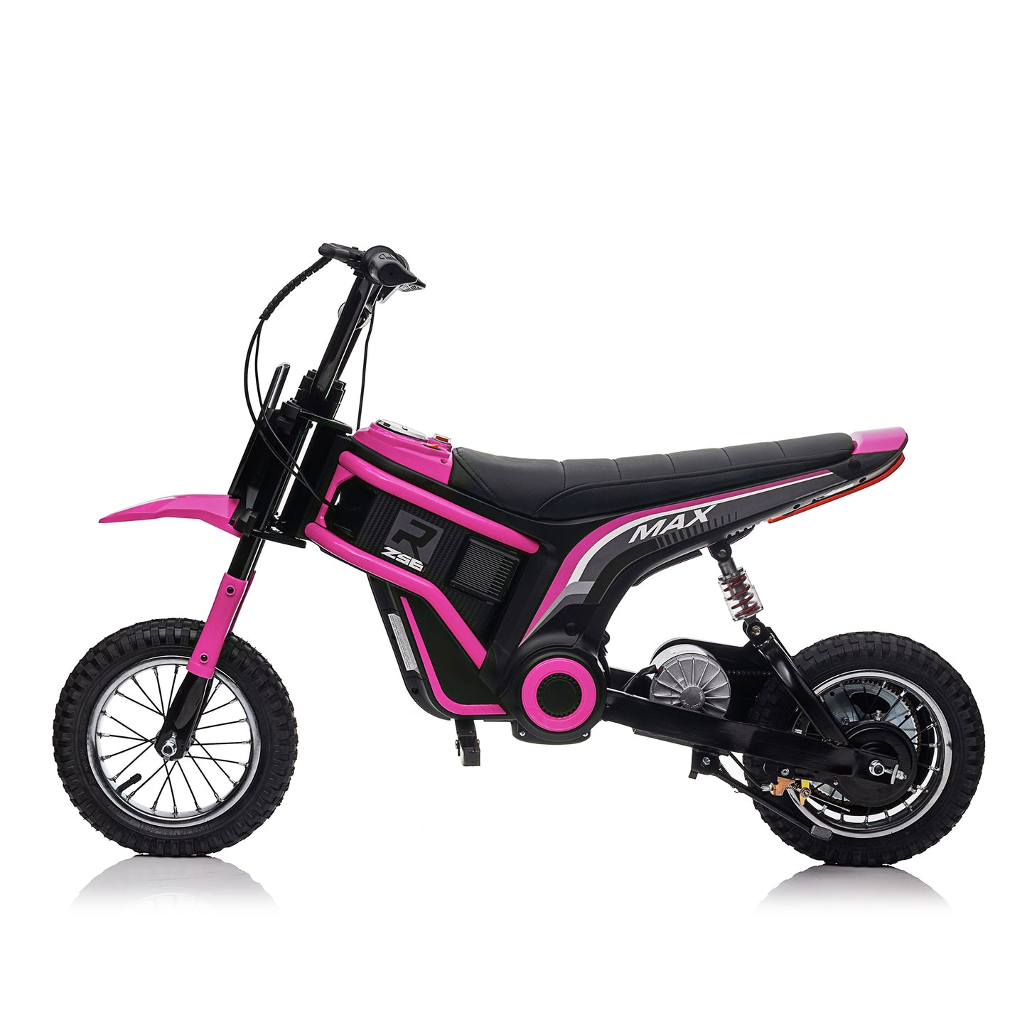 Kids Ride On 24V Electric Toy Motocross Motorcycle-XXL, Age 8-12, 14.29MPH, Dual Suspension, Dual Brakes, Twist Grip Throttle, Authentic Motocross Bike Geometry, Large Size