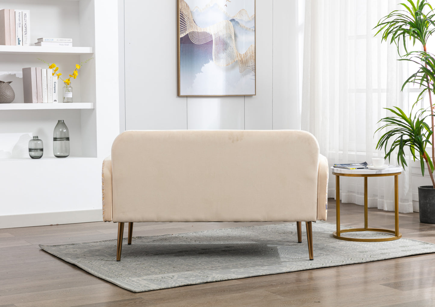 COOLMORE Velvet Sofa: Modern Accent Loveseat with Metal Feet - Stylish, Comfortable, and Available in Various Colors and Sizes