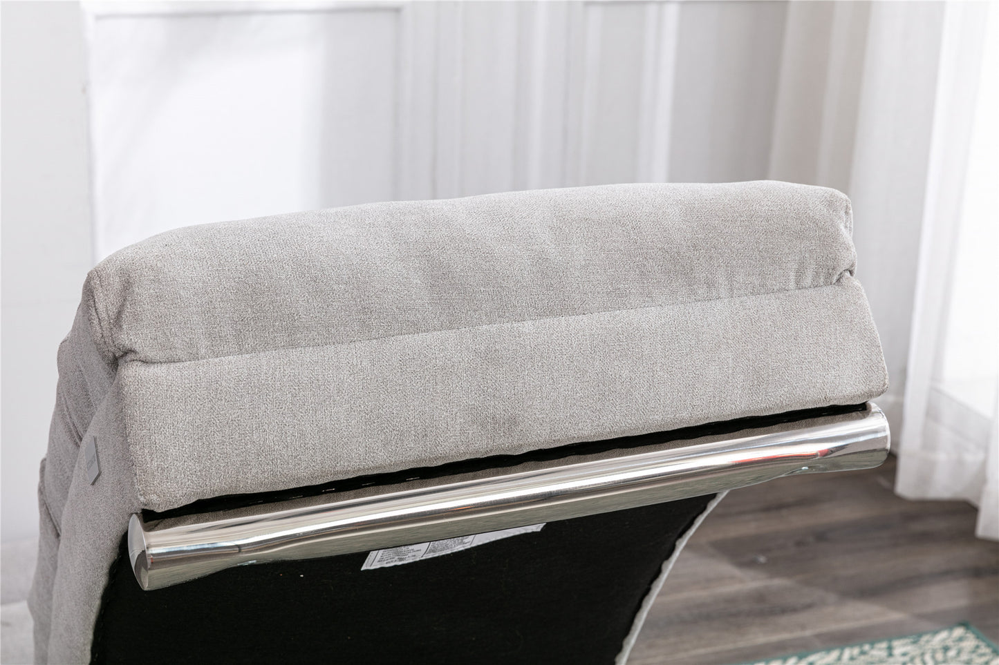 Linen Chaise Lounge Indoor Chair, Modern Long Lounger for Office or Living Room - COOLMORE