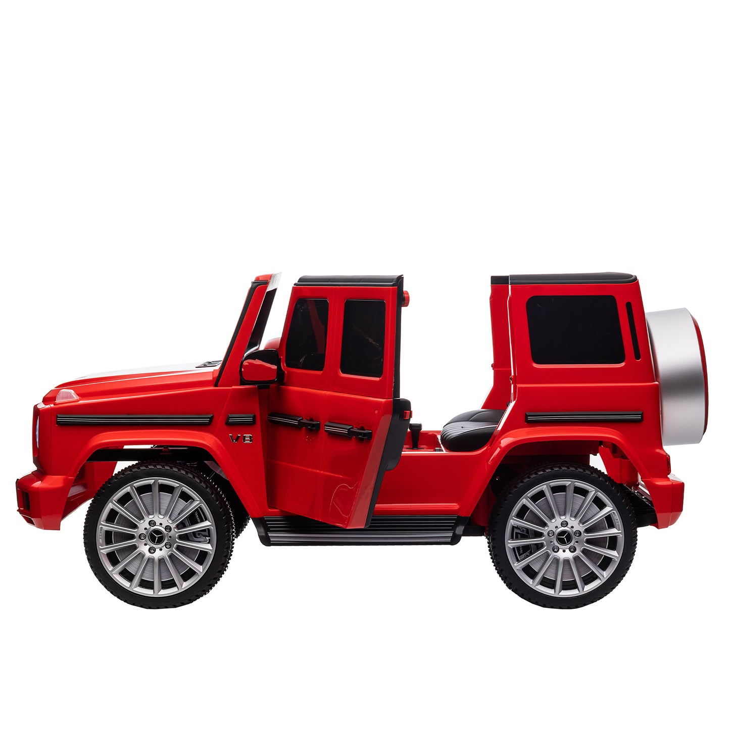 Licensed Mercedes-Benz G500 Kids Ride-On Toy - 24V Electric Car with Parent Remote Control, 3-Speed Adjustable, Power Display, USB, MP3, Bluetooth, LED Light, & Safety Belt