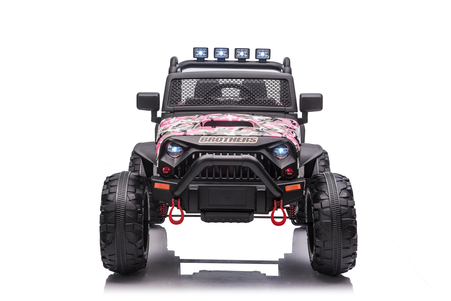 24vJEEP Double Drive Children Ride-on Car - 200W*2 12V9AH*2 Battery - Parent Remote Control - Black