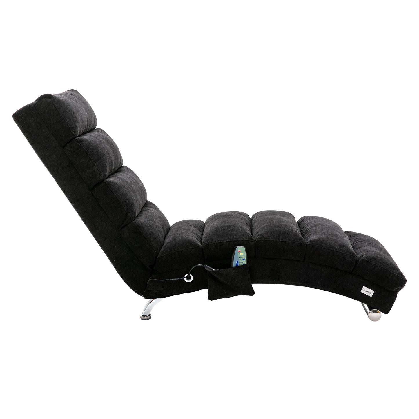 Linen Chaise Lounge Indoor Chair: Modern Long Lounger for Office or Living Room - COOLMORE.