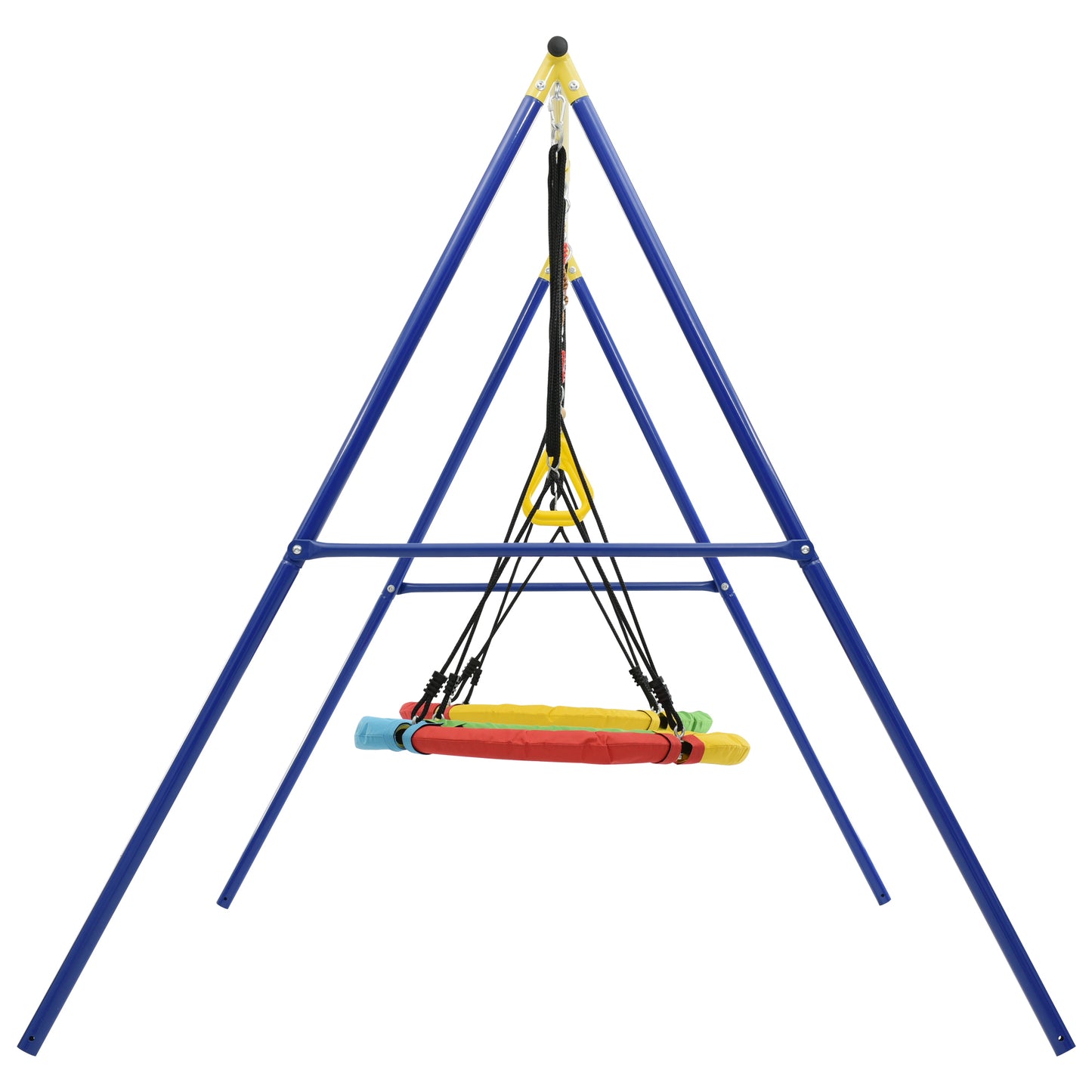 Outdoor Toddler Saucer Swing Set for Backyard, Playground Tree Swing Sets with Steel Frames, Disc Tree Swing Playset - Durable, Safe, and Fun Swing for Kids - Available in Various Sizes and Colors