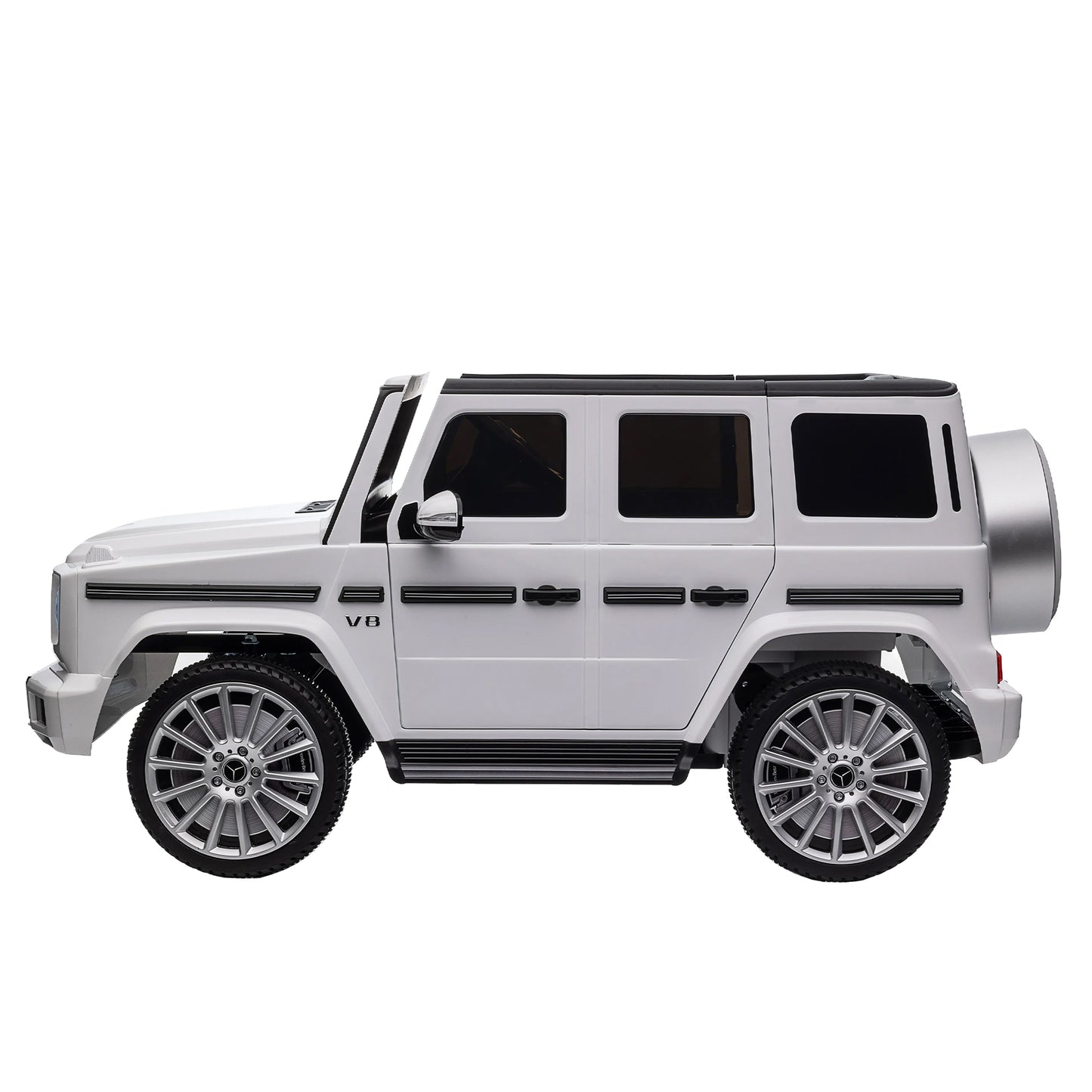 Licensed Mercedes-Benz G500 Kids Ride On Toy: 24V Electric Car w/ Parent Remote Control, 3-Speed Adjustable, Power Display, USB, MP3, Bluetooth, LED Light, Three-Point Safety Belt - Red or Black