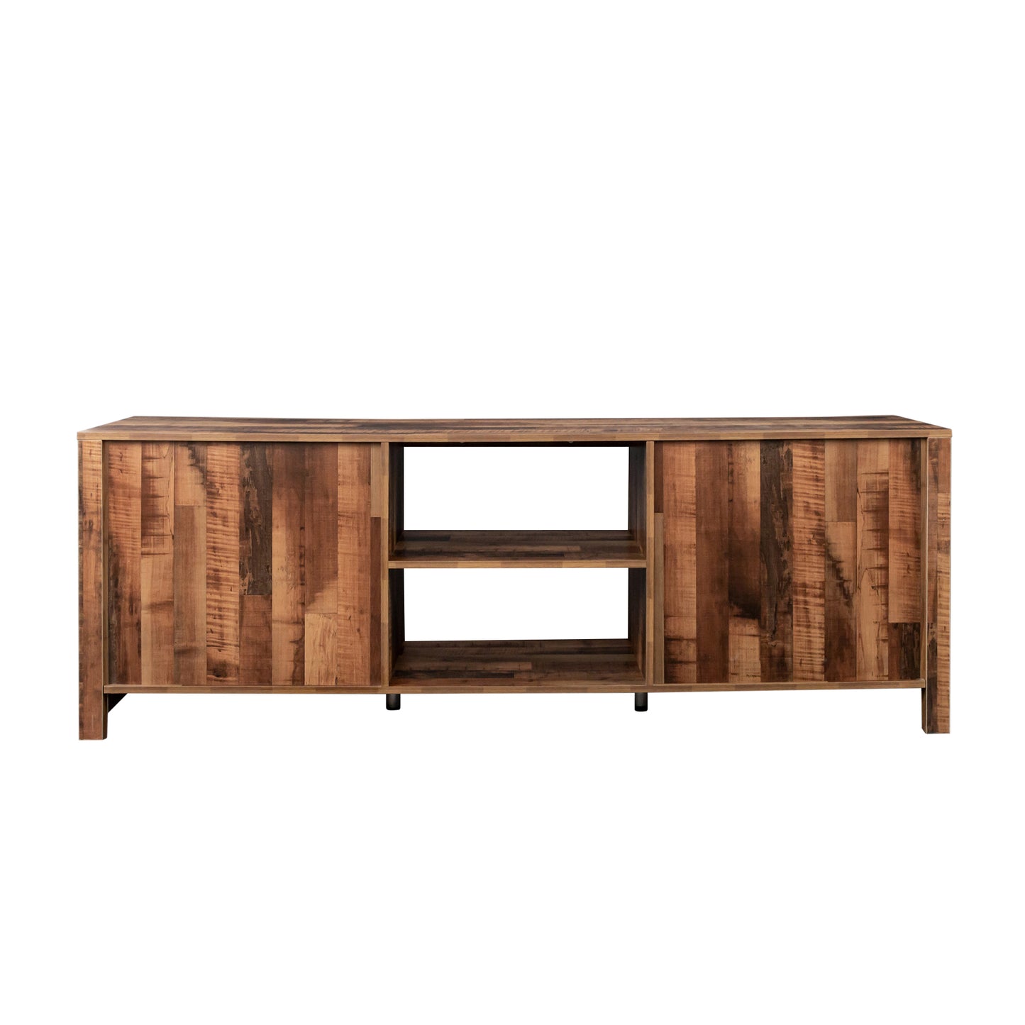 Farmhouse TV Stand,  Wood Entertainment Center Media Console with Storage