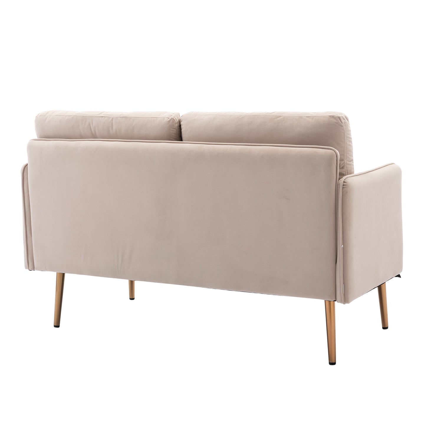 Velvet Sofa with Stainless Feet - Accent Loveseat for Stylish Comfort