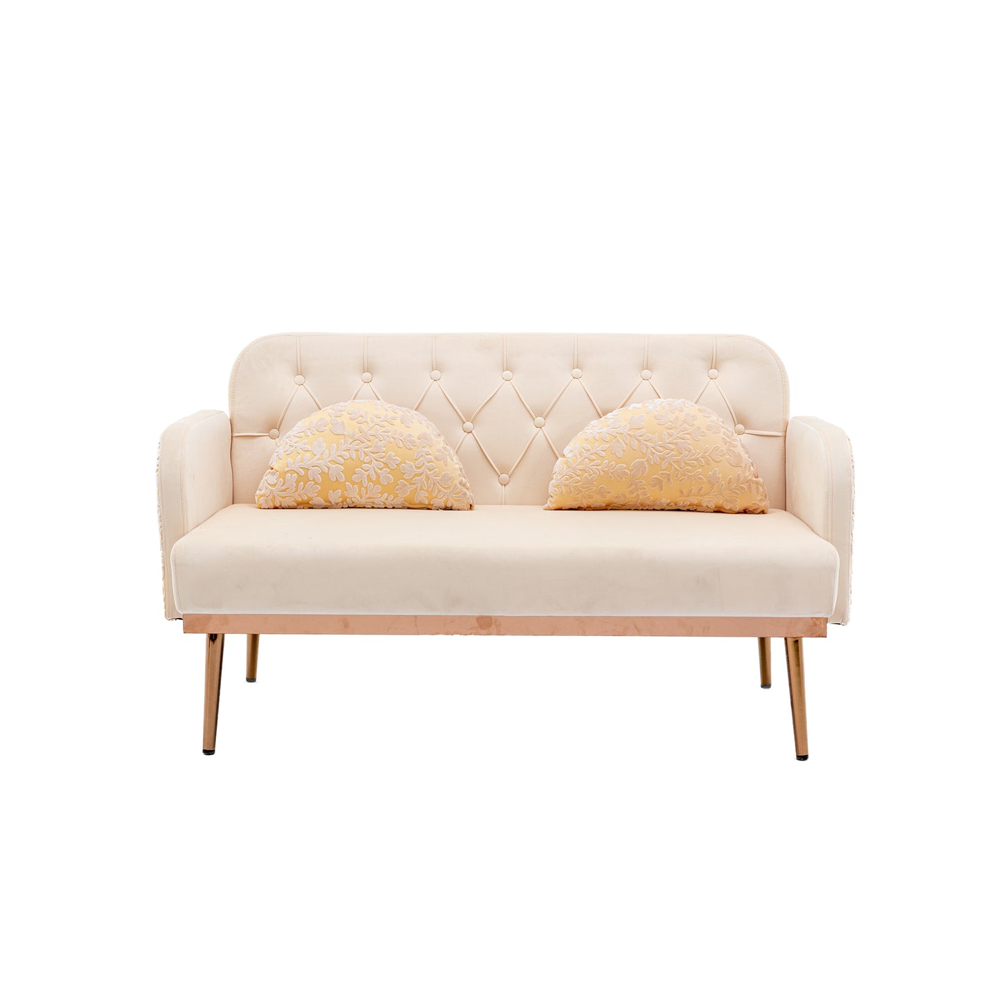 COOLMORE Velvet Sofa: Modern Accent Loveseat with Metal Feet - Stylish, Comfortable, and Available in Various Colors and Sizes