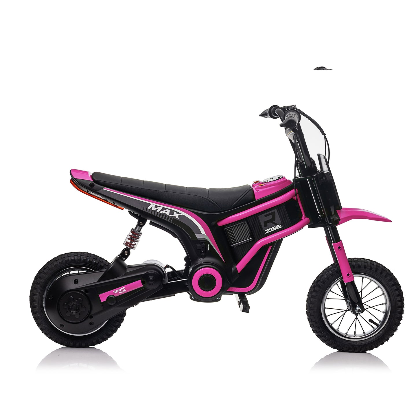 Kids Ride On 24V Electric Toy Motocross Motorcycle-XXL, Age 8-12, 14.29MPH, Dual Suspension, Dual Brakes, Twist Grip Throttle, Authentic Motocross Bike Geometry, Large Size