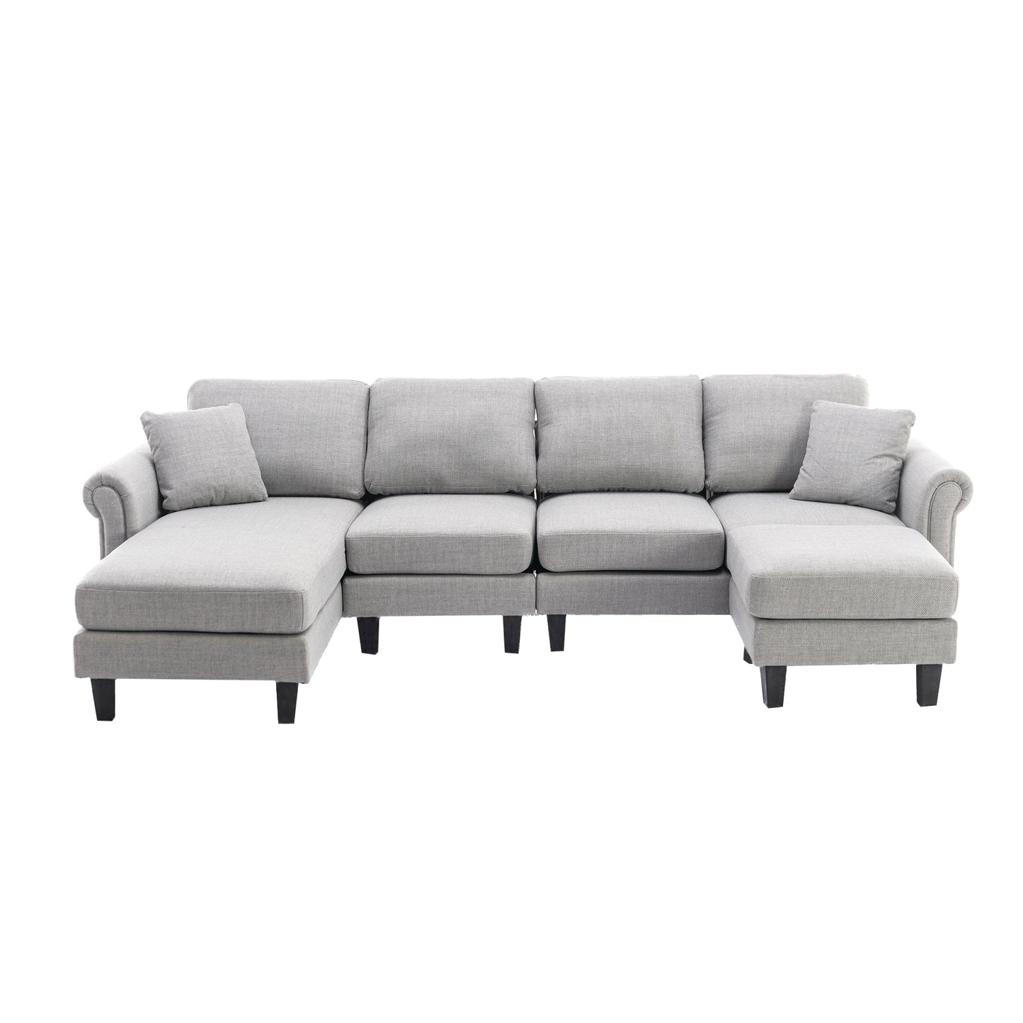 Accent your living room with the COOLMORE Sectional Sofa - Stylish, Comfortable, and Versatile: Available in Multiple Colors and Sizes!