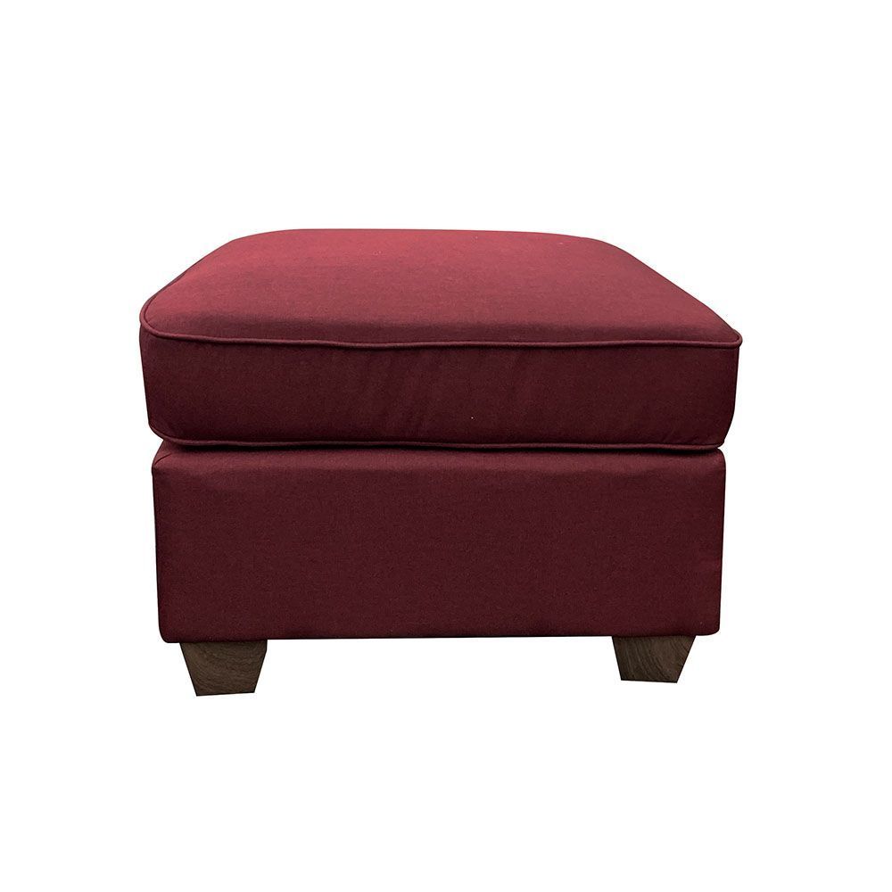 Cleavon II Sectional Sofa & Pillows in Red Linen - Comfortable Seating with Elegant Design - Ideal for Living Rooms, Lounges, and Offices - Includes 2 Matching Pillows - 53740