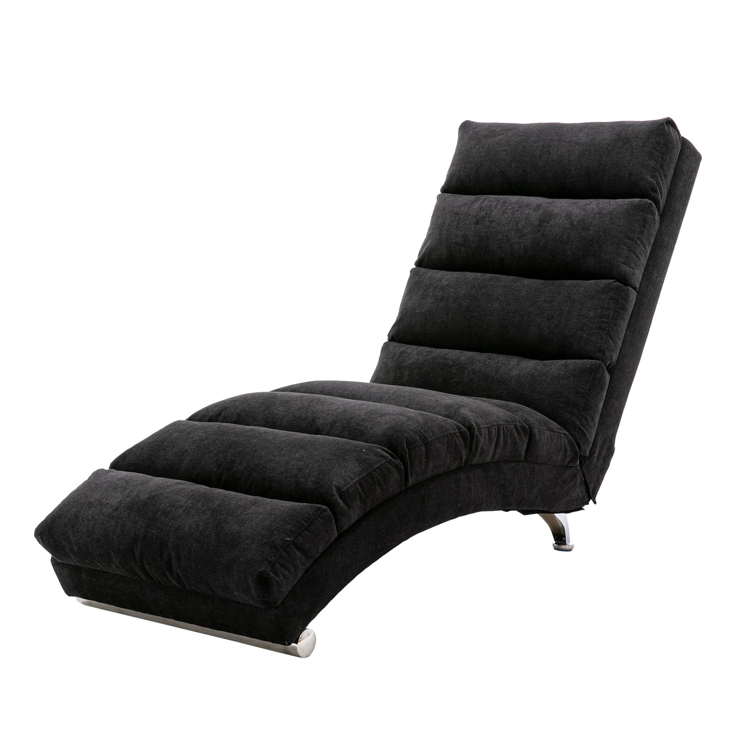 Linen Chaise Lounge Indoor Chair: Modern Long Lounger for Office or Living Room - COOLMORE.