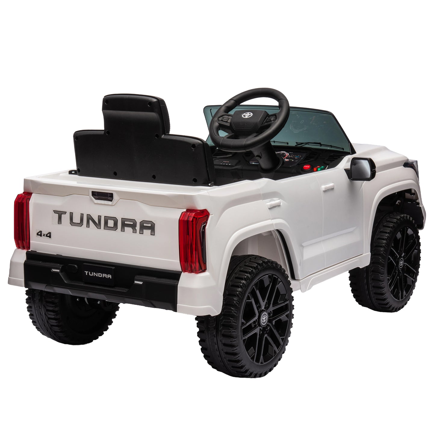 Officially Licensed Electric Toyota Tundra Pickup: 12V Ride On Toy with Parental Remote Control, 2.4G, Three Speed Adjustable, Power Display - Kids' Electric Car (Color & Size Options)