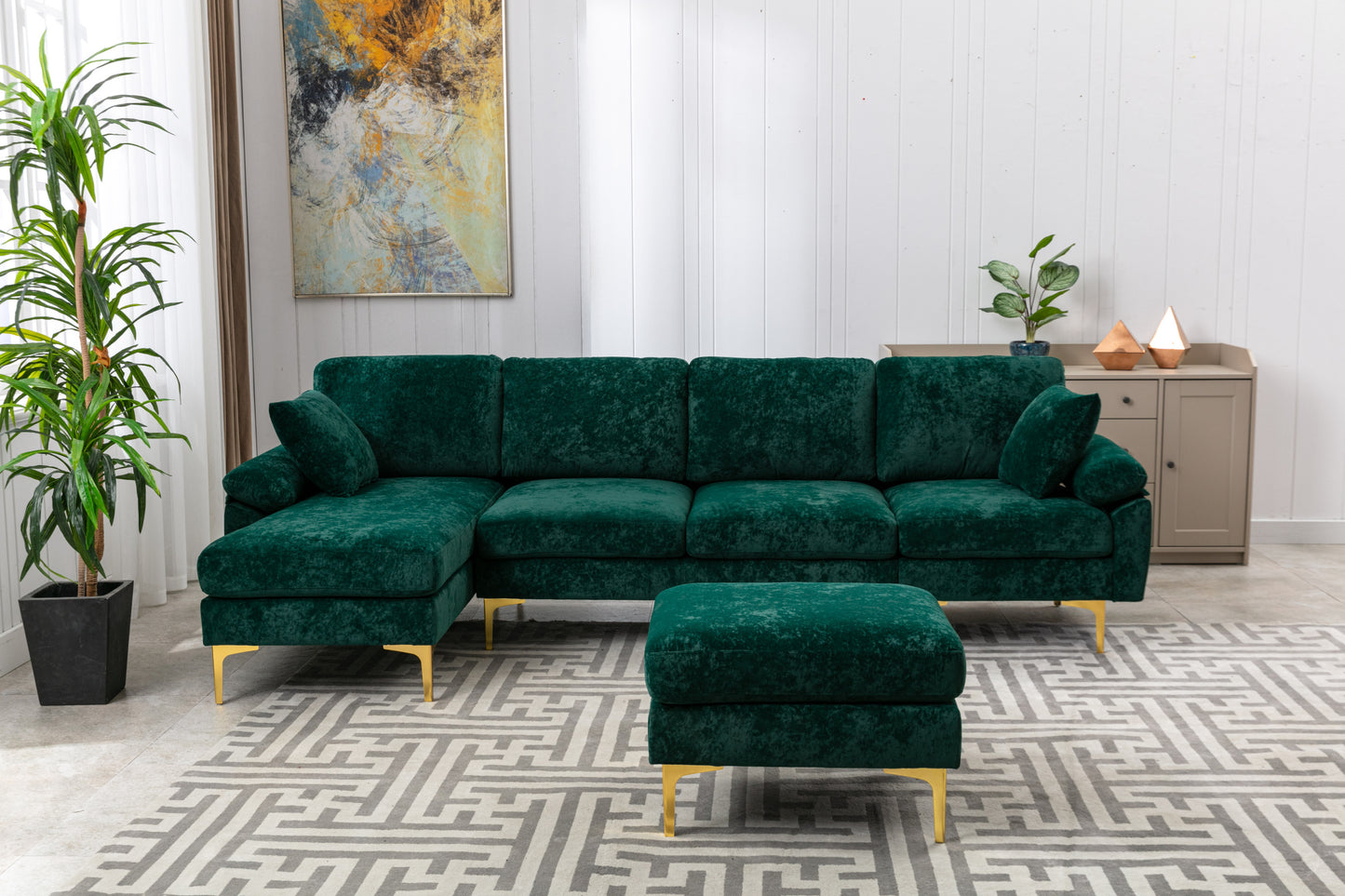 Accent Sofa: Stylish and Comfortable Living Room Sectional Sofa with Unique Color and Size Options