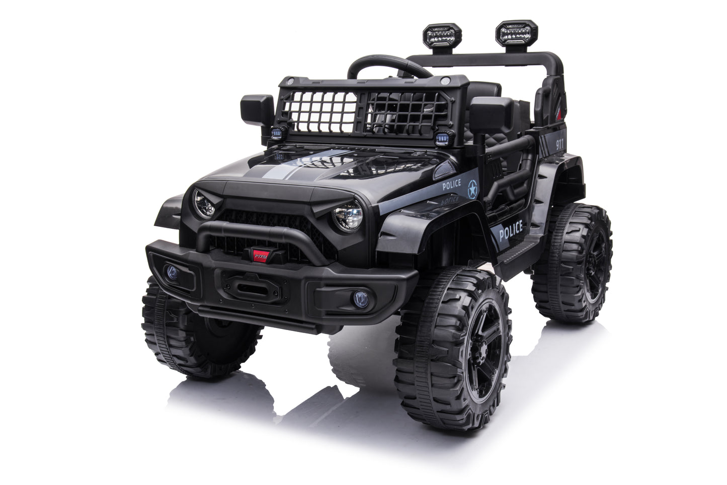 Powered Ride-On Truck, 12V Battery, Parent Remote Control, Foot Pedal, FM, LED Headlights - Fun and Safe Ride for Kids with Realistic Features and Exciting LED Lights