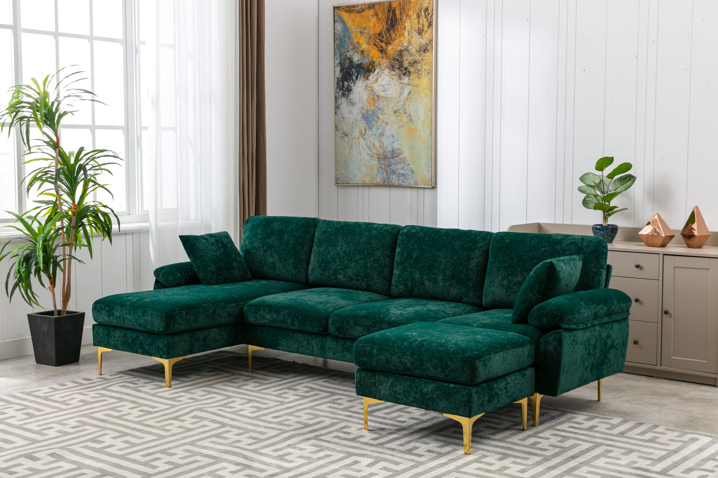 Accent Sofa: Stylish and Comfortable Living Room Sectional Sofa with Unique Color and Size Options