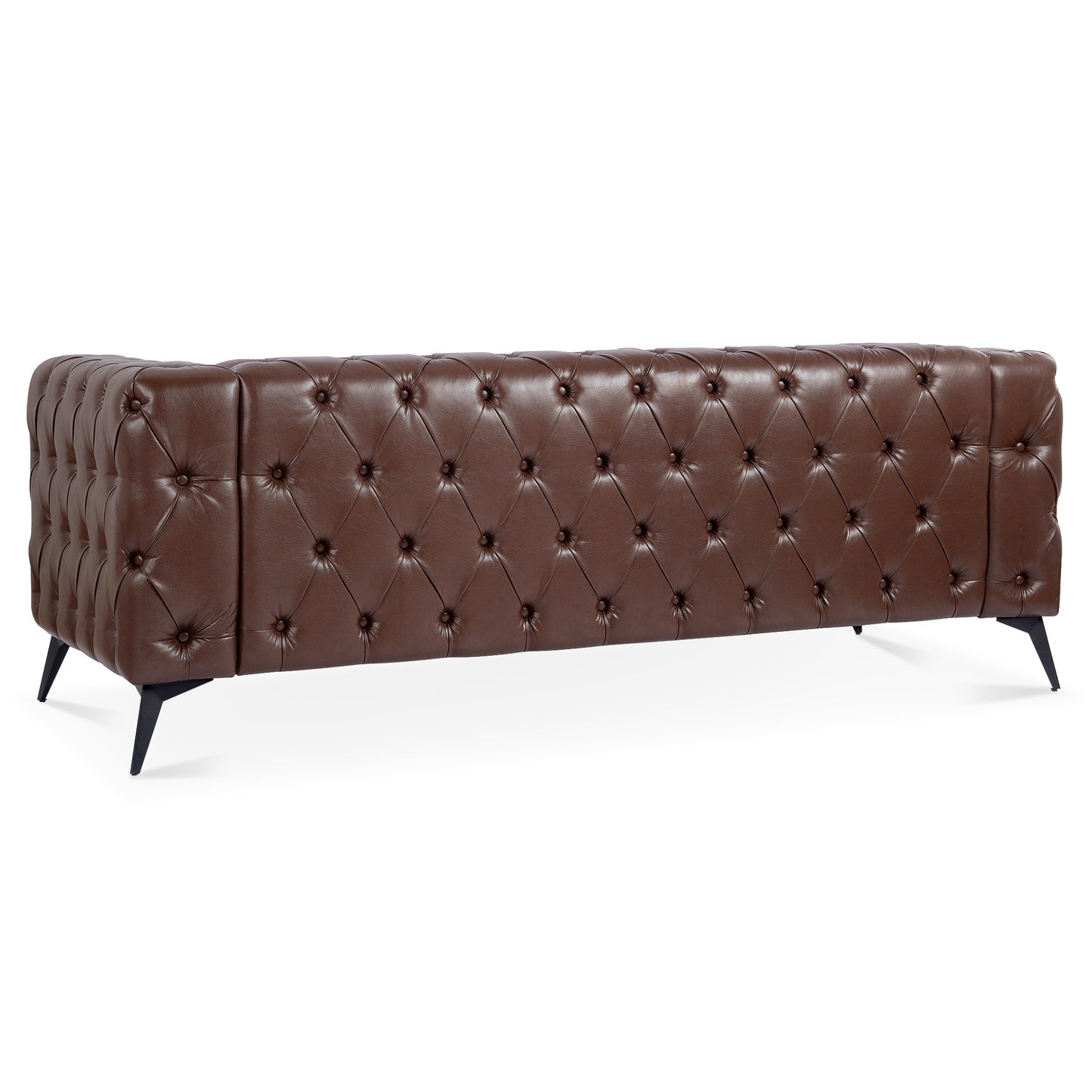 84.06-Inch Width Traditional Square Arm 3-Seater Sofa with Removable Cushions: Classic Comfort and Style in a Timeless Design, Available in Various Colors