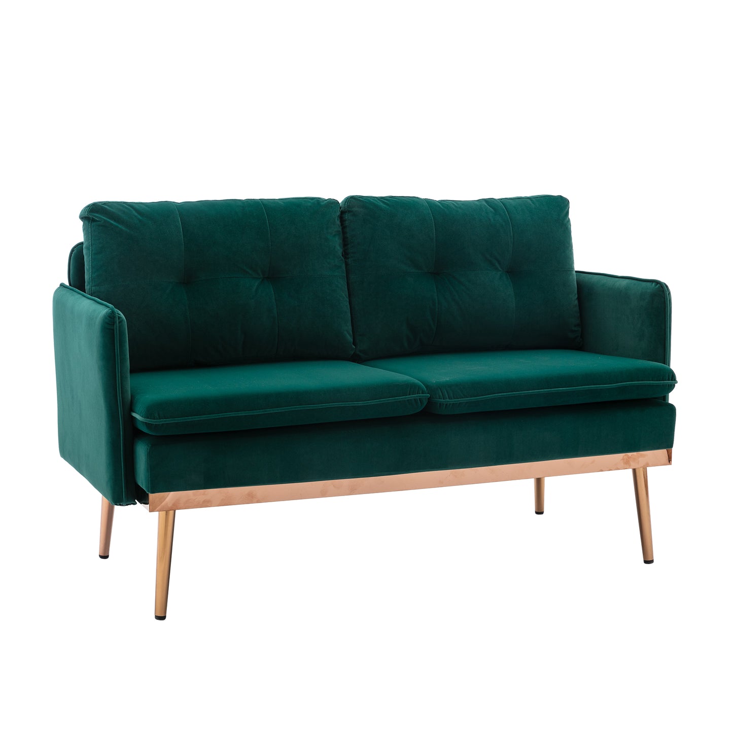 Velvet Accent Sofa with Stainless Feet - COOLMORE: Comfortable and Stylish Loveseat Sofa in Various Colors and Sizes