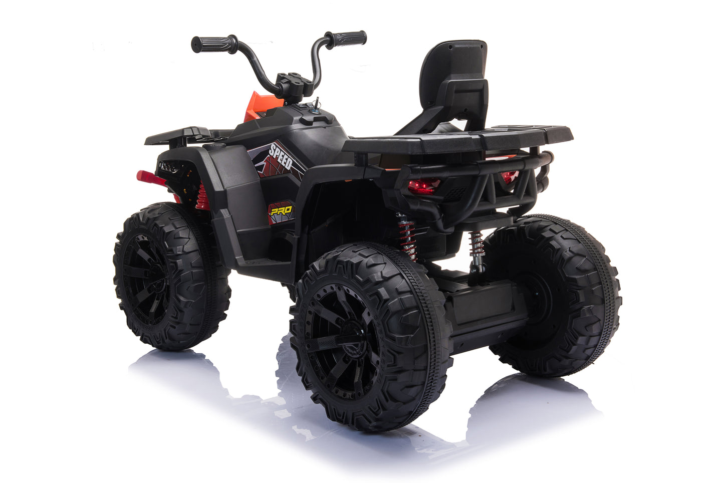 24V ATV Double Drive Children Ride-On Car | 200W*2 | 12V4.5AH*2 | Forward & Backward | High & Low Speed | Music | Engine Start Sound | Light | USB | MP3 | Power Display | Volume | Red | Size Options