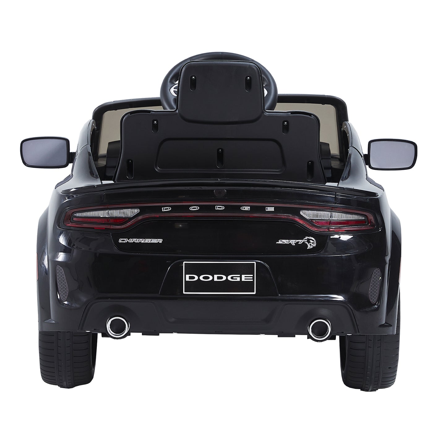 12V Licensed DODGE Charger Ride-On Car with Parental Remote Control - Electric Vehicle for Kids with Adjustable Speeds, Power Display, USB, MP3, Bluetooth, LED Lights, and Four-Wheel Suspension