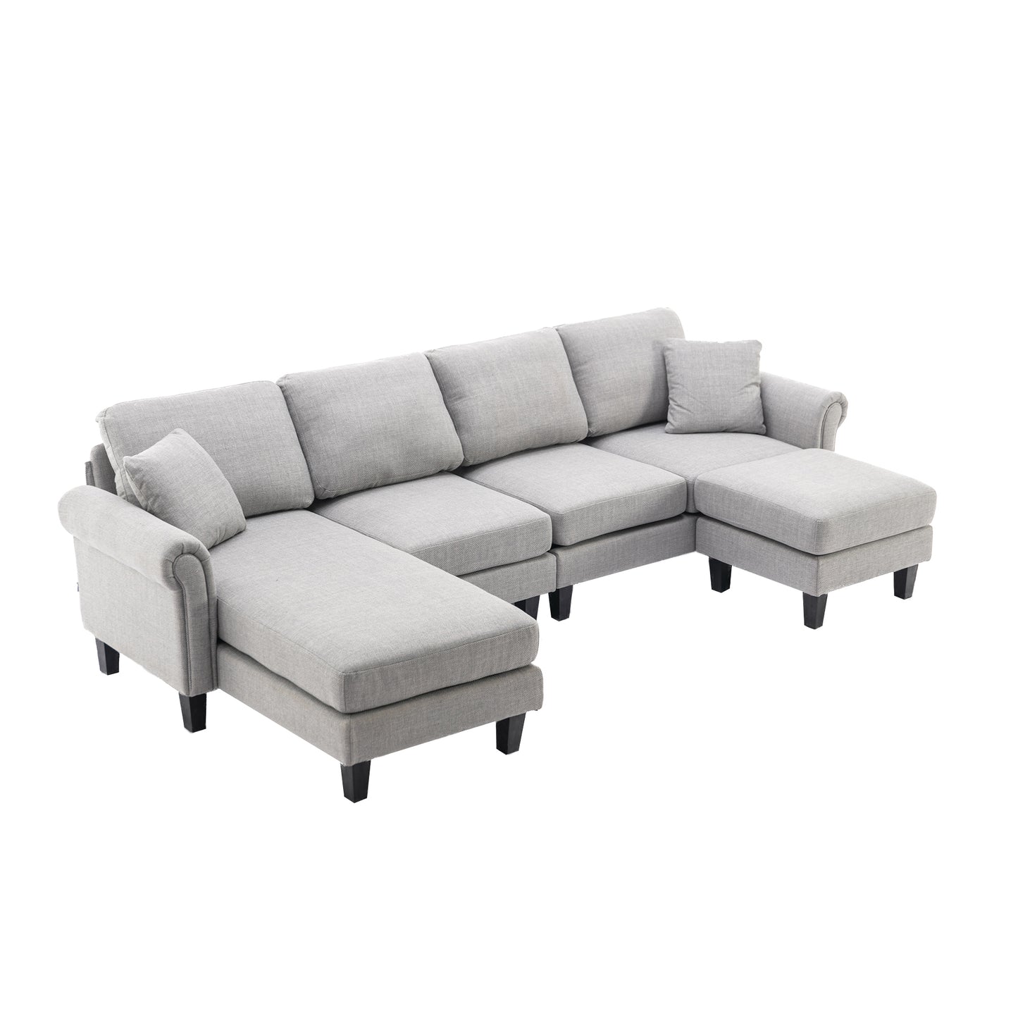 Accent your living room with the COOLMORE Sectional Sofa - Stylish, Comfortable, and Versatile: Available in Multiple Colors and Sizes!