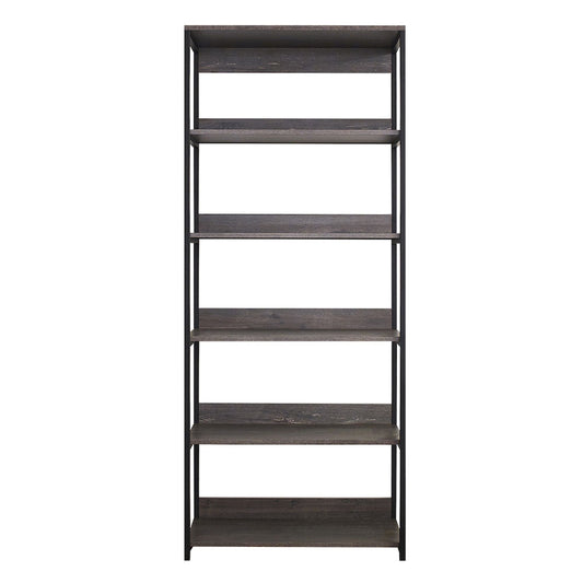 Klair Living Wood and Metal Walk-in Closet with Five Shelves in Rustic Gray