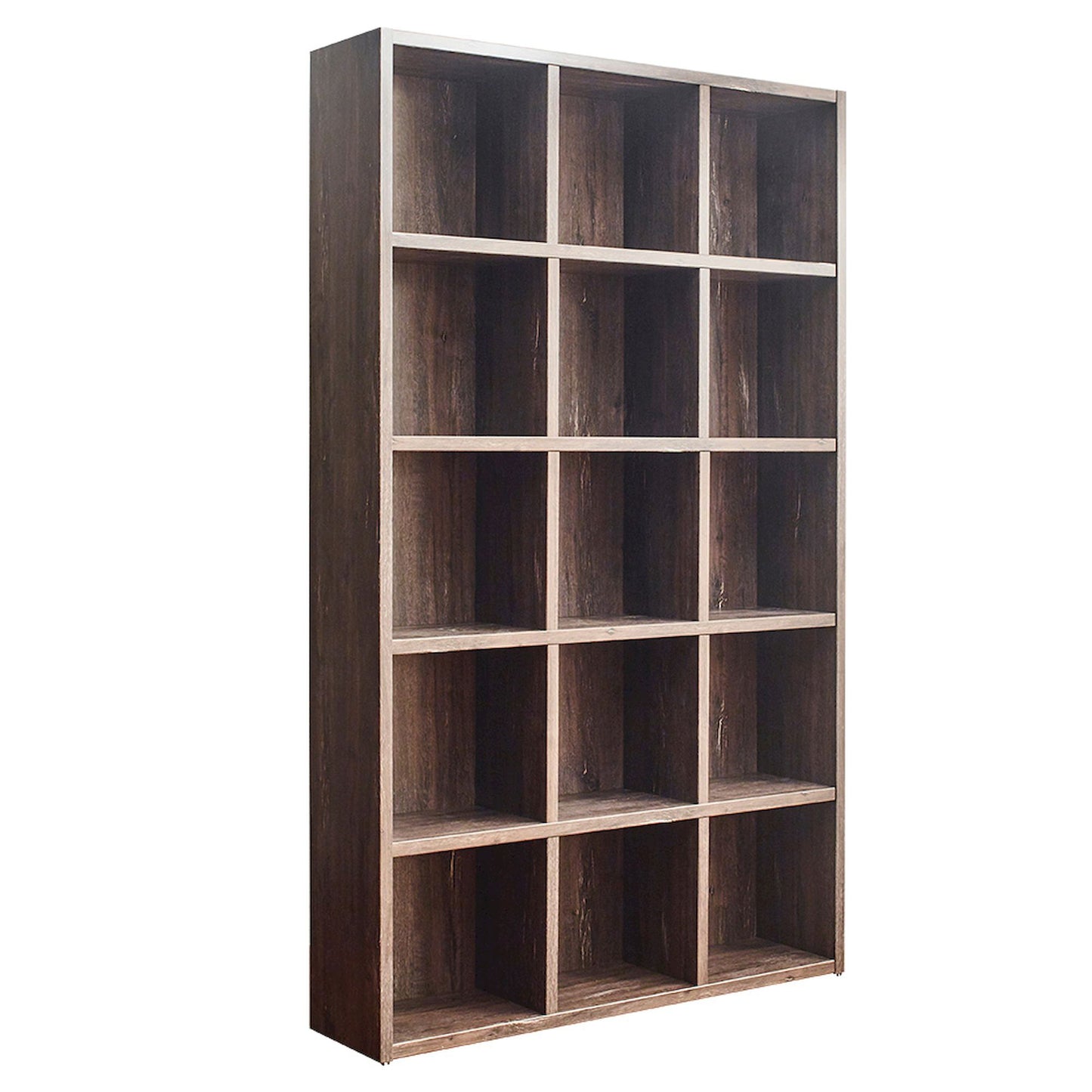 Klair Living Wood Bookcase in Rustic Gray