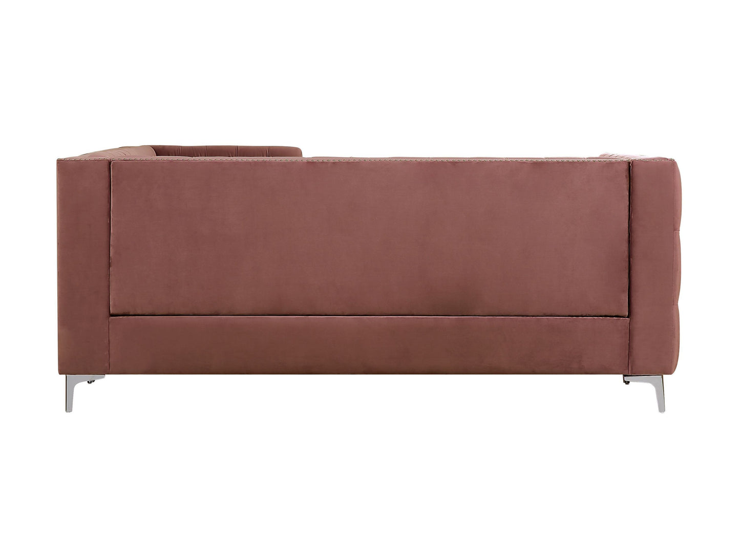 ACME Rhett Sectional Sofa: Dusty Pink Velvet, Modern Design, Spacious & Comfortable, 55505