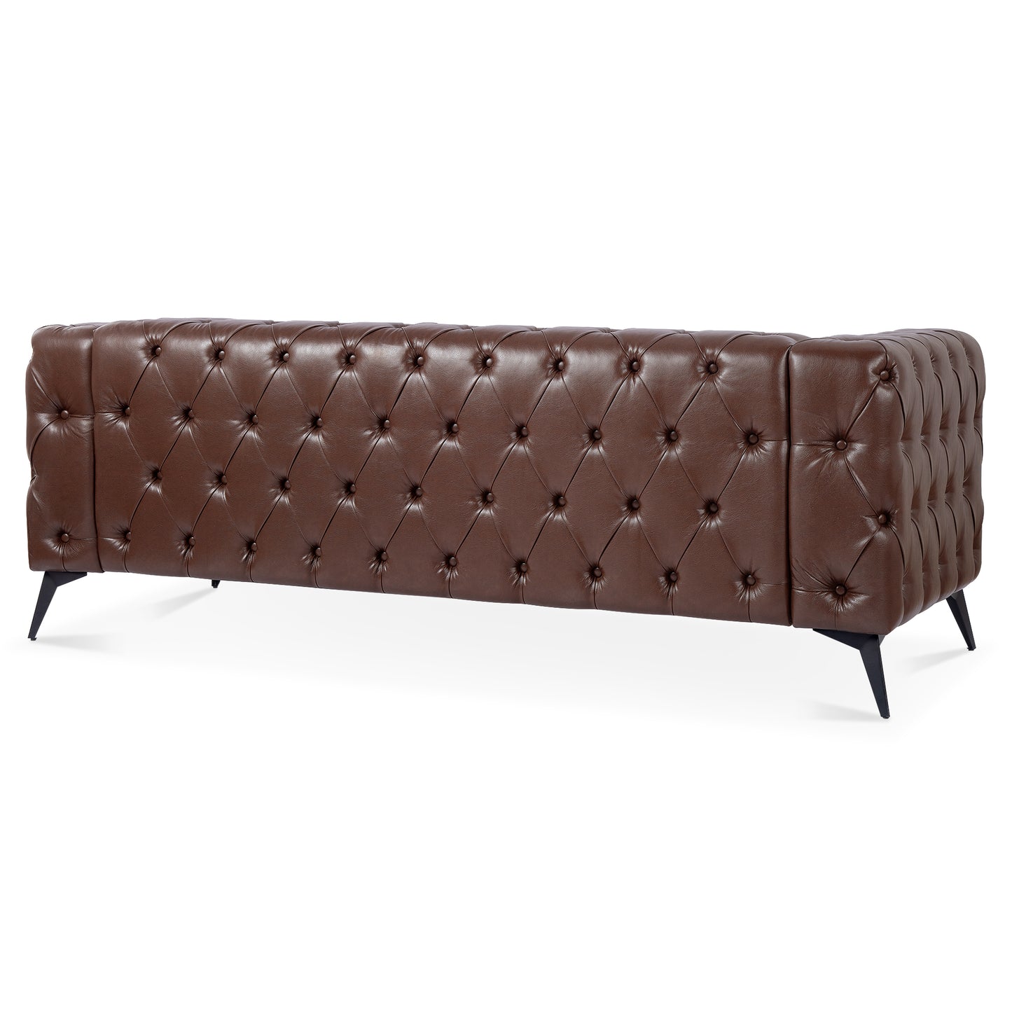 84.06-Inch Width Traditional Square Arm 3-Seater Sofa with Removable Cushions: Classic Comfort and Style in a Timeless Design, Available in Various Colors