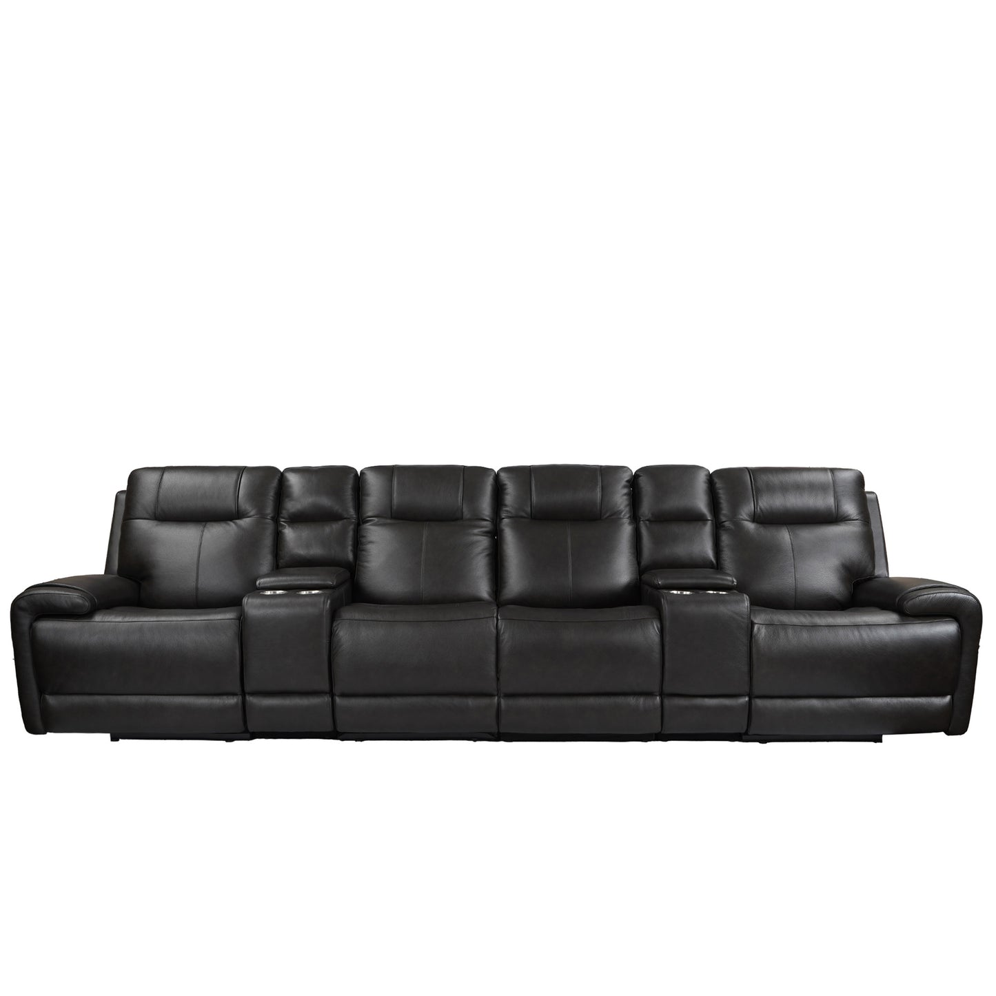 Trevor Triple 4 Seats Power Sofa | Genuine Leather | Lumbar Support | Adjustable Headrest | USB & Type C Charge Port | Middle Armless Chair | Triple Power Control | SEO-Friendly Title