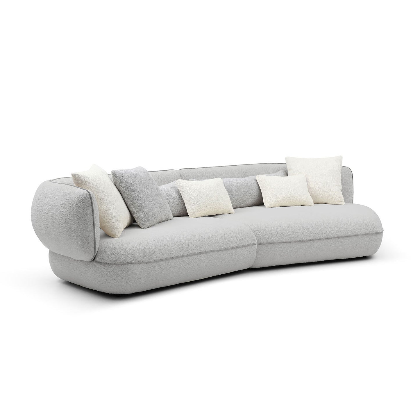 Sectional Sofa - Grey, Long Sleeves SF-2246 - Comfortable and Stylish Seating Solution for Any Living Space (220)