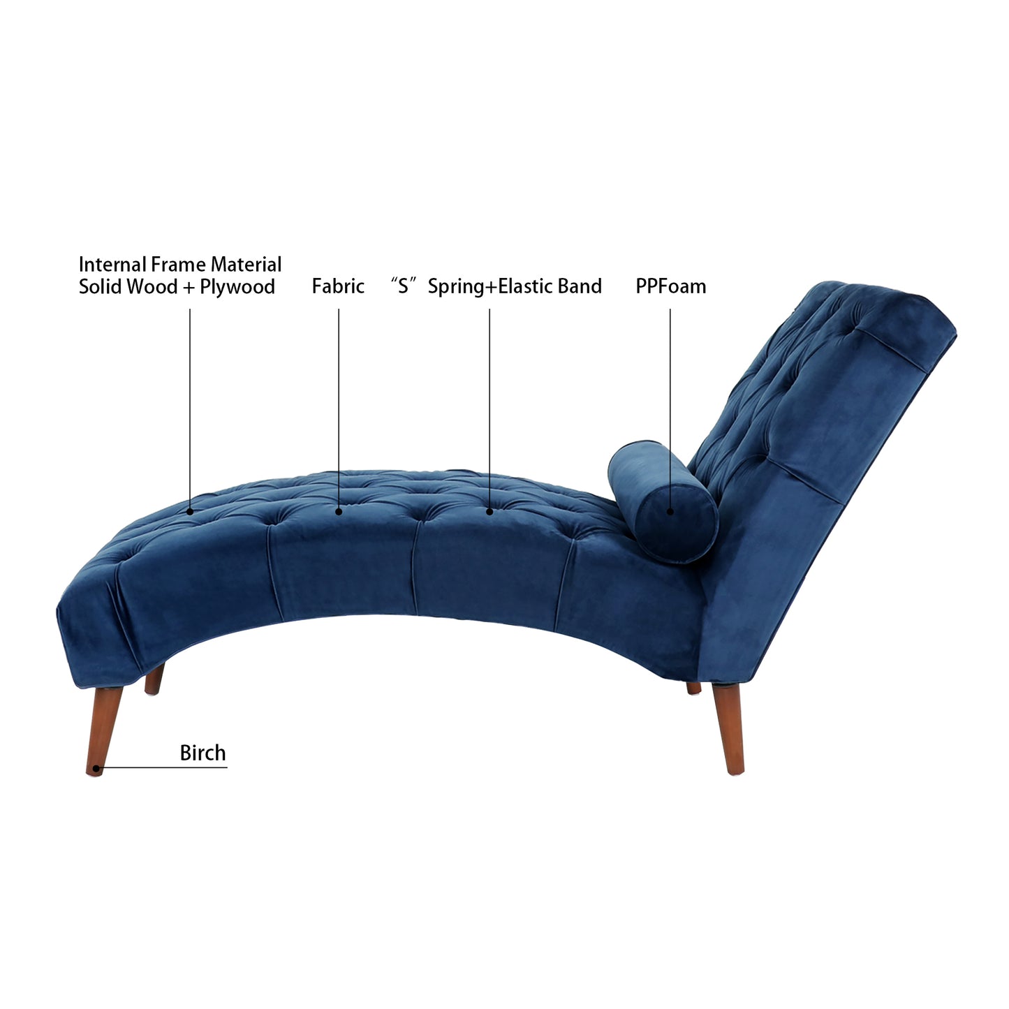 Upholstered Chaise Lounge: Luxurious Comfort, Elegant Design, Multiple Colors & Sizes Available