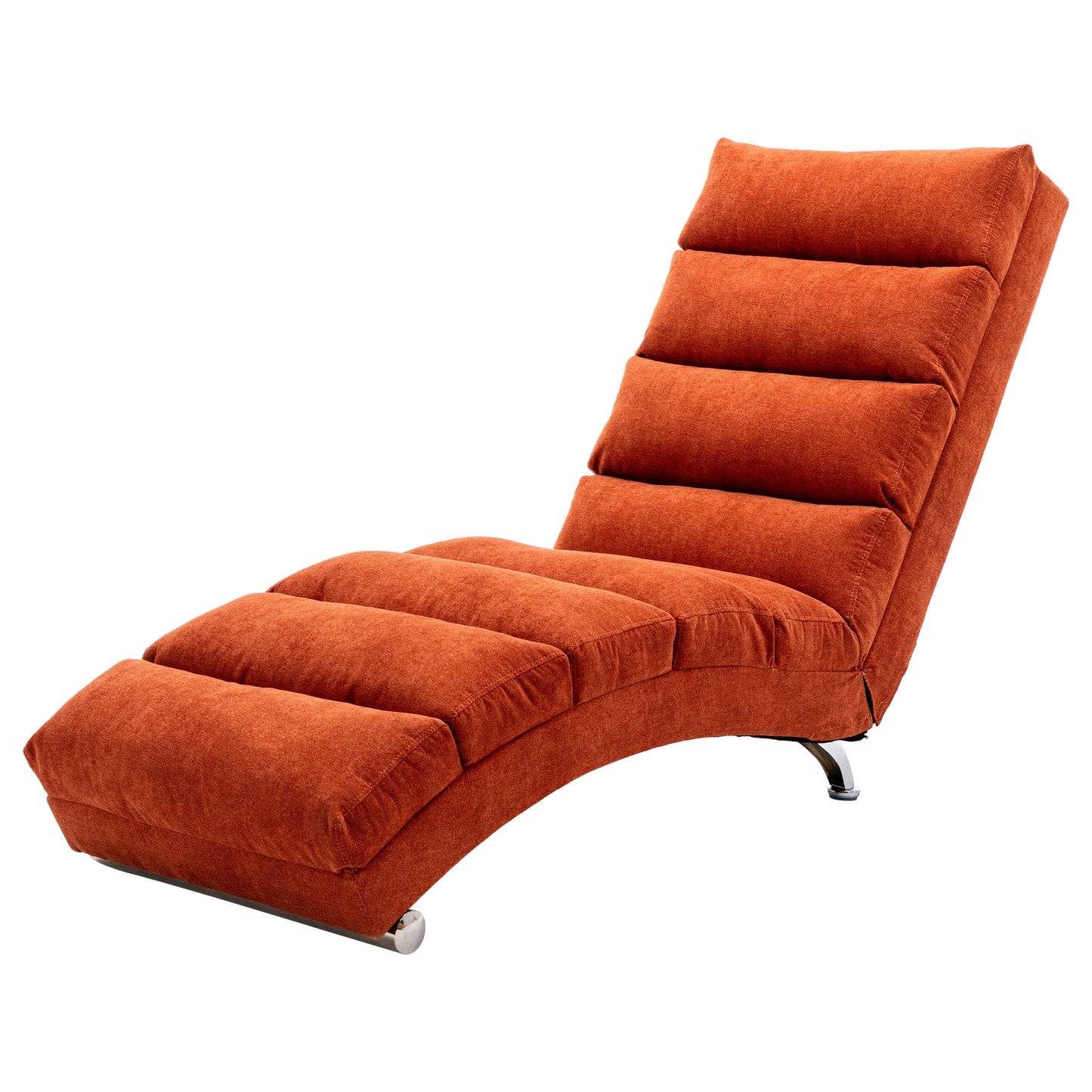 Linen Chaise Lounge Indoor Chair, Modern Long Lounger for Office or Living Room - COOLMORE.