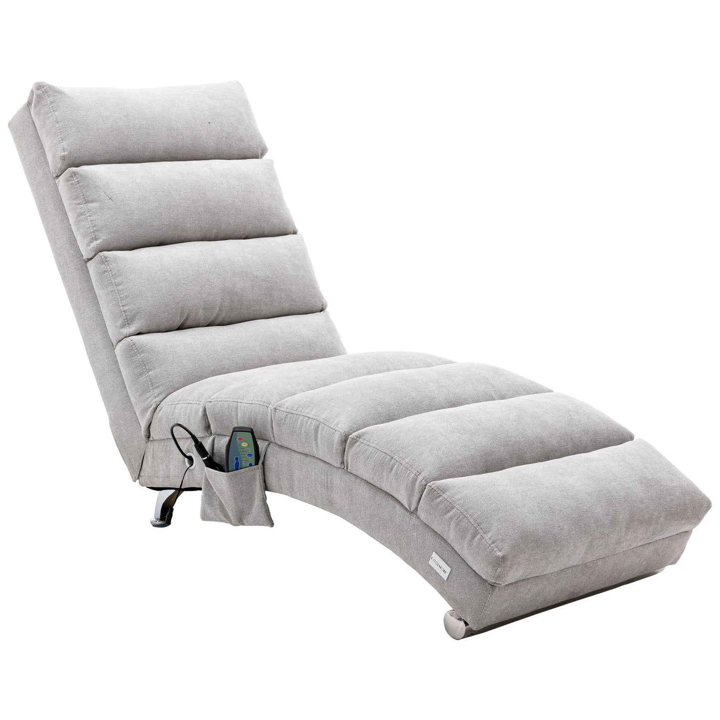 Linen Chaise Lounge Indoor Chair, Modern Long Lounger for Office or Living Room - COOLMORE