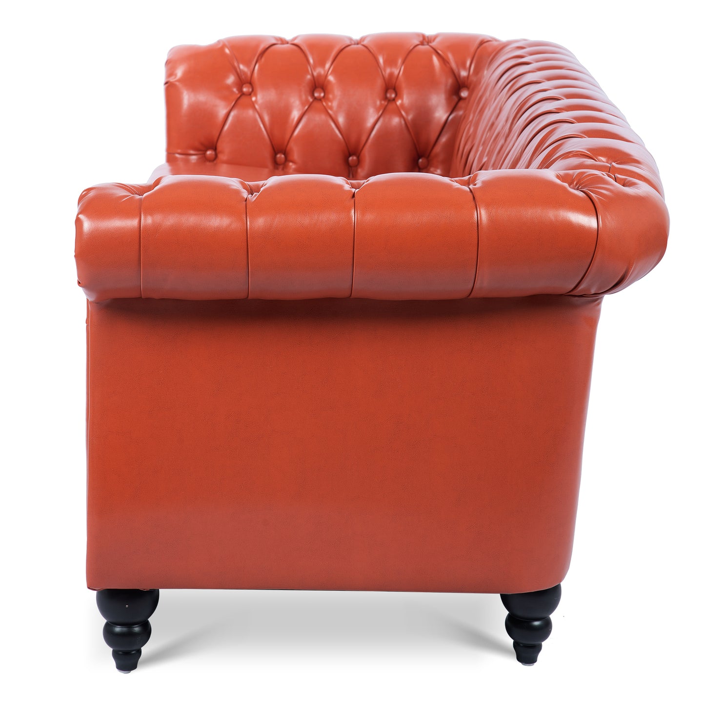 84.65" Rolled Arm Chesterfield 3 Seater Sofa: Classic Design, Luxurious Comfort, Multiple Colors and Sizes