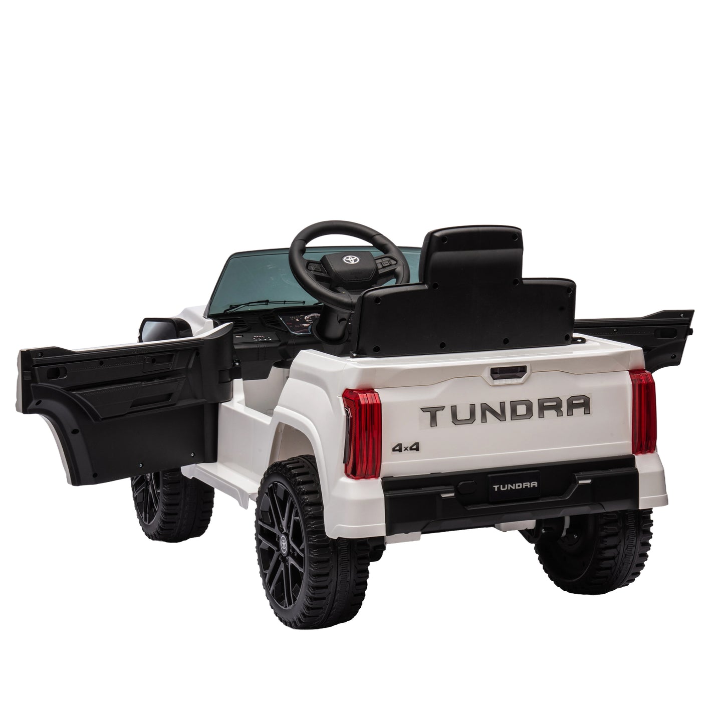 Officially Licensed Electric Toyota Tundra Pickup: 12V Ride On Toy with Parental Remote Control, 2.4G, Three Speed Adjustable, Power Display - Kids' Electric Car (Color & Size Options)